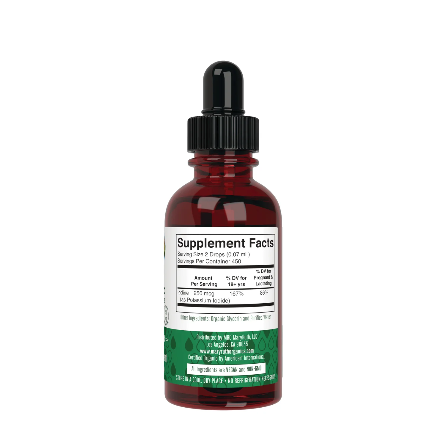 Organic Iodine Liquid Drops - Unflavored - Image 2