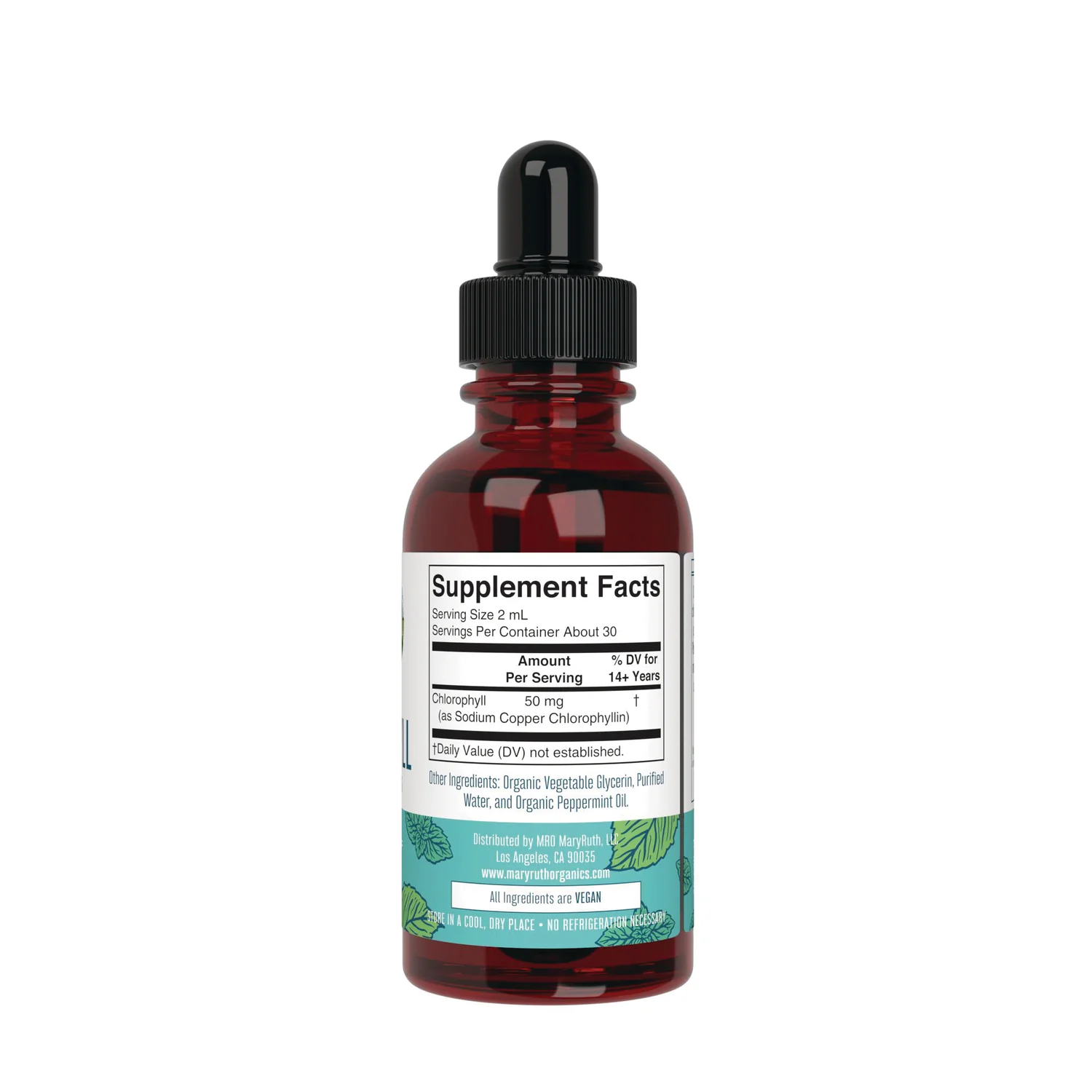 Vegan Chlorophyll Liquid Drops - Peppermint - Image 2