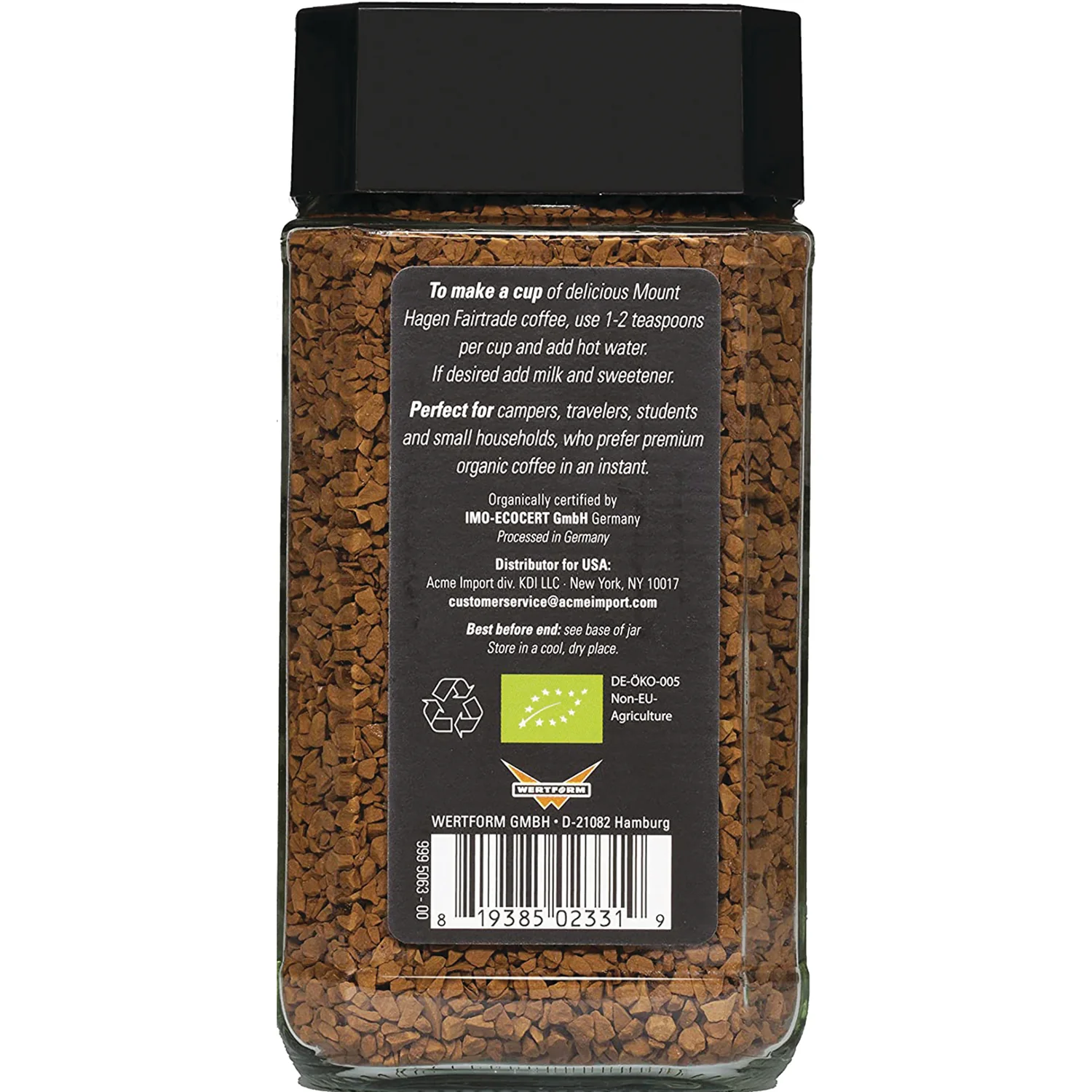 Organic Fairtrade Coffee - Instant Freeze-Dried - Image 2