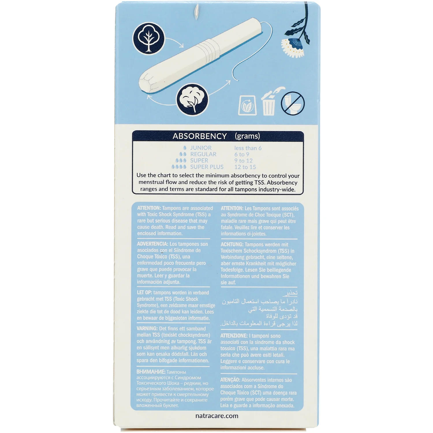 Organic Cotton Tampons with Applicator - Super - Image 2