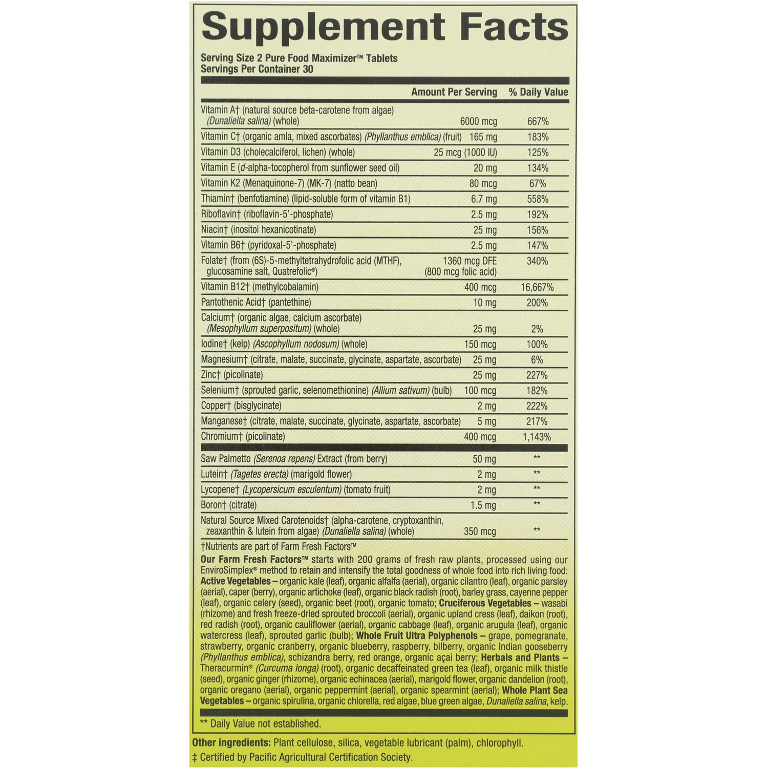 Whole Earth & Sea Men's 50+ Multivitamin & Mineral - Image 2