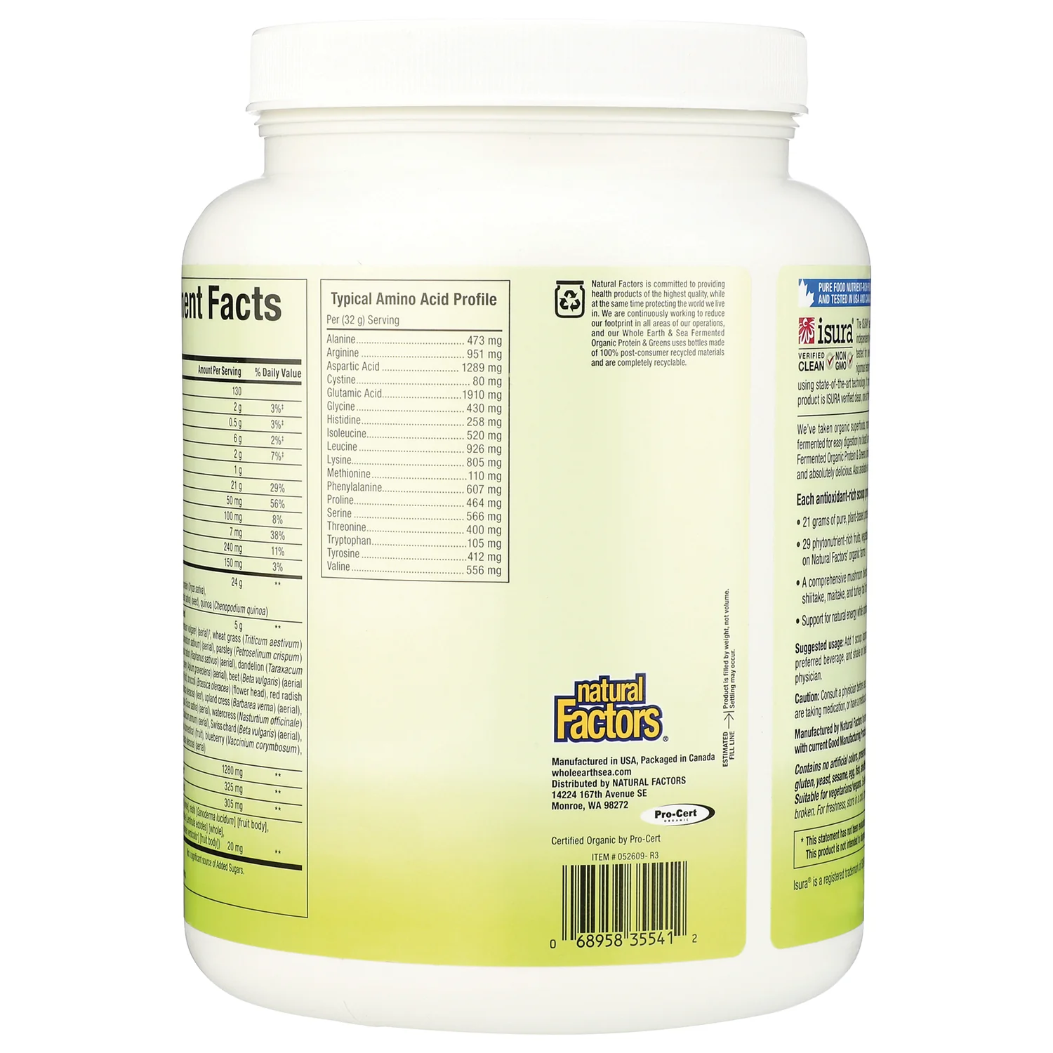Whole Earth & Sea Protein & Greens - Unflavored - Image 3