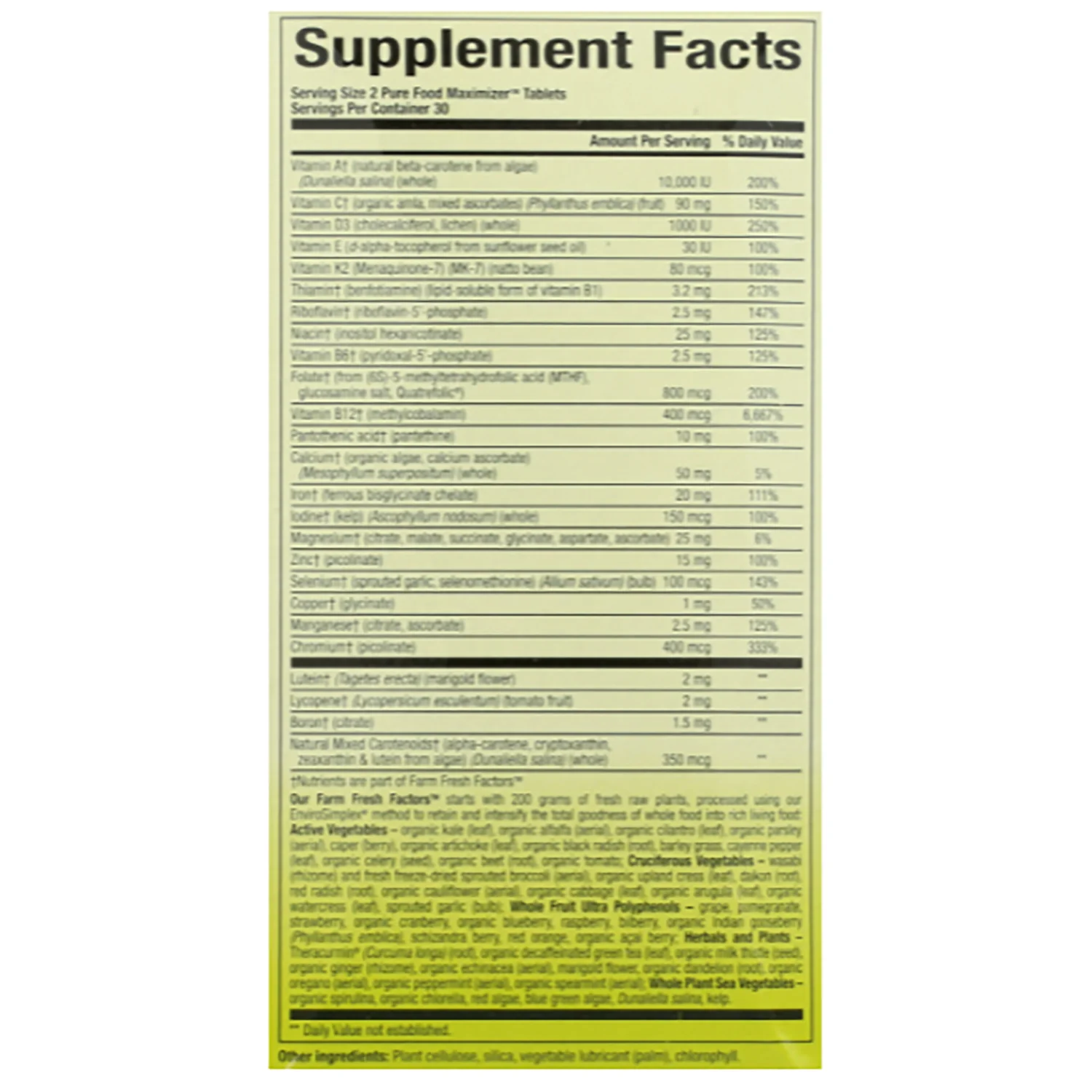 Whole Earth & Sea Pure Food Women's Multivitamin & Mineral - Image 2