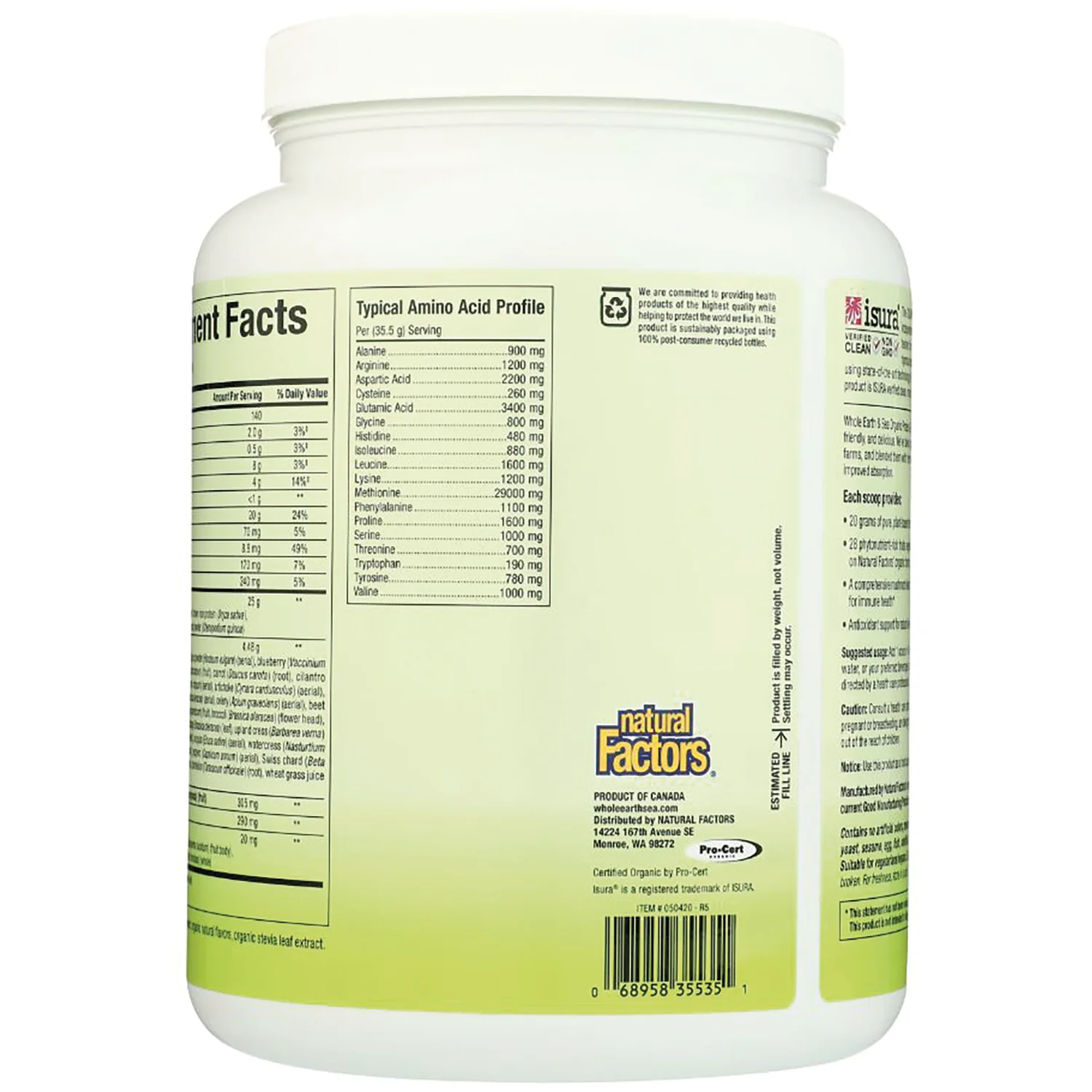 Whole Earth & Sea Organic Protein & Greens - Organic Chocolate - Image 3