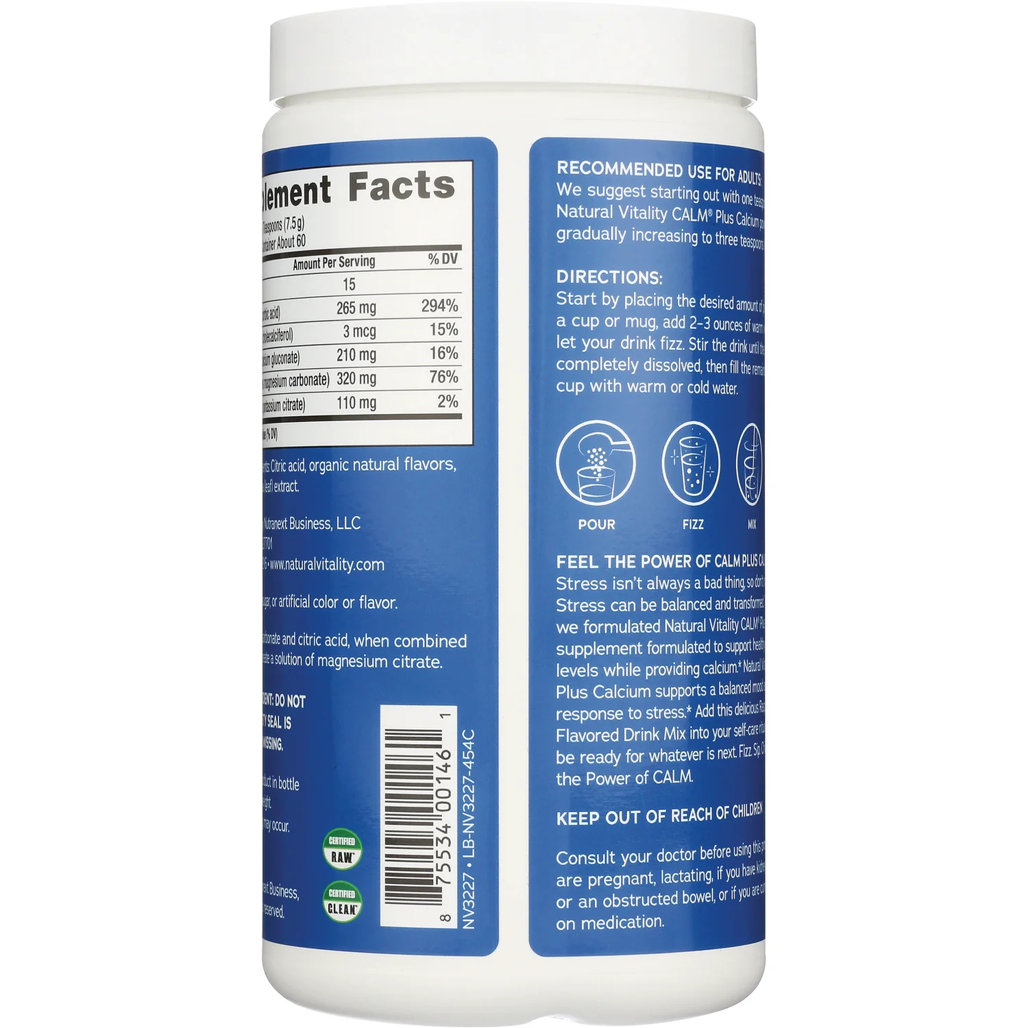 Calm Plus Calcium - Raspberry-Lemon - Image 3