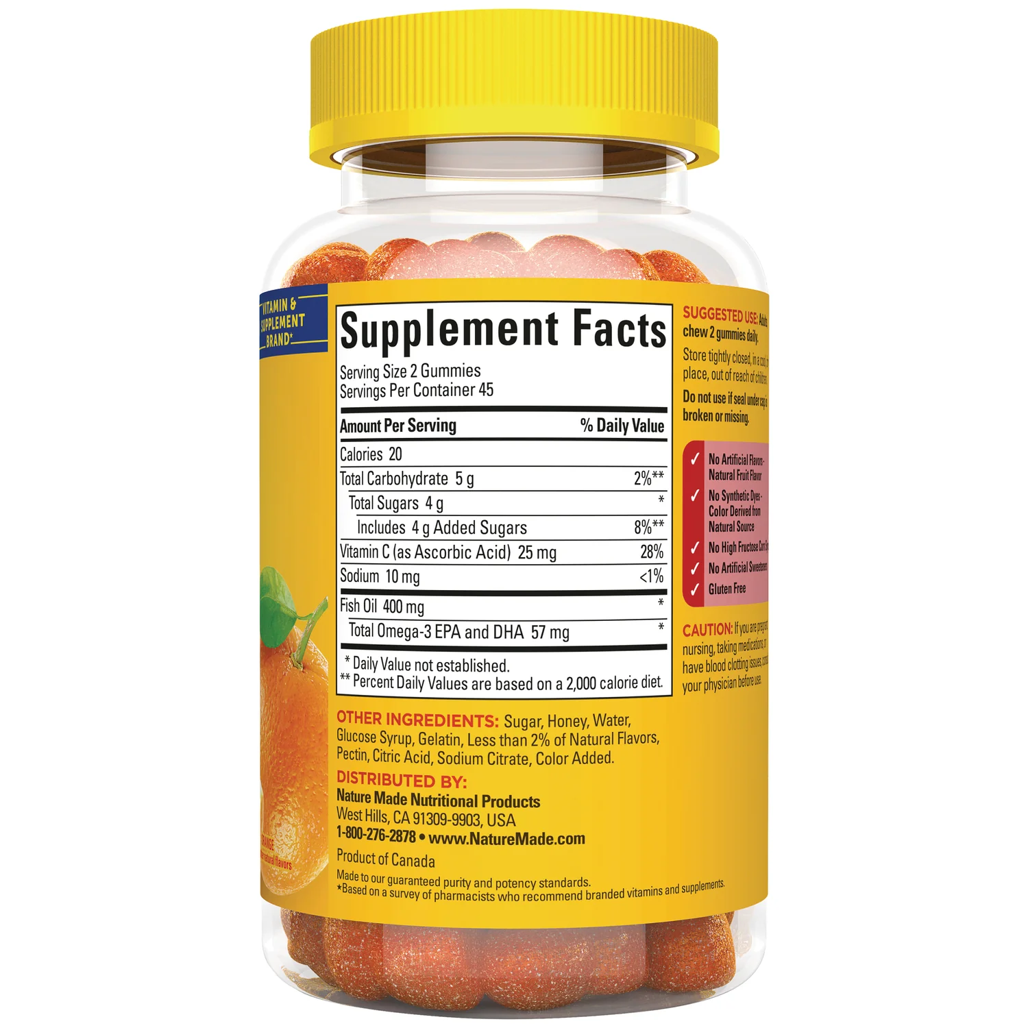 Fish Oil Gummies - Orange - Image 2