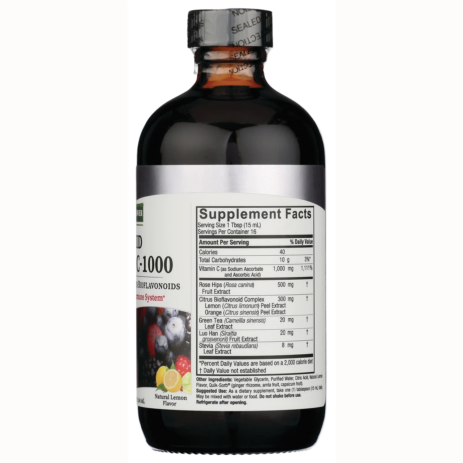 Liquid Vitamin C-1000 - Natural Lemon - Image 2