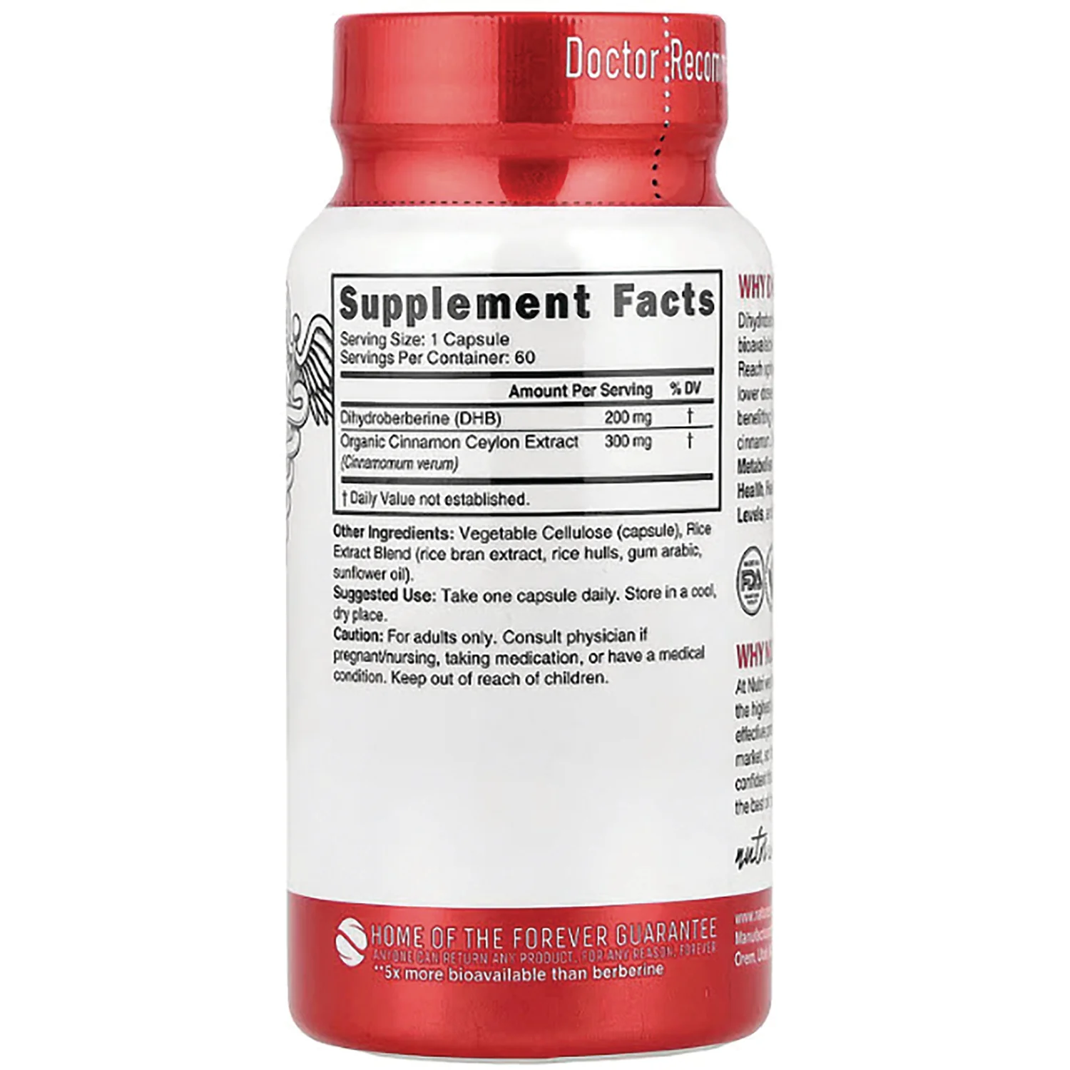Nutri Ceylon Cinnammon Dihydroberberine+ - Image 2