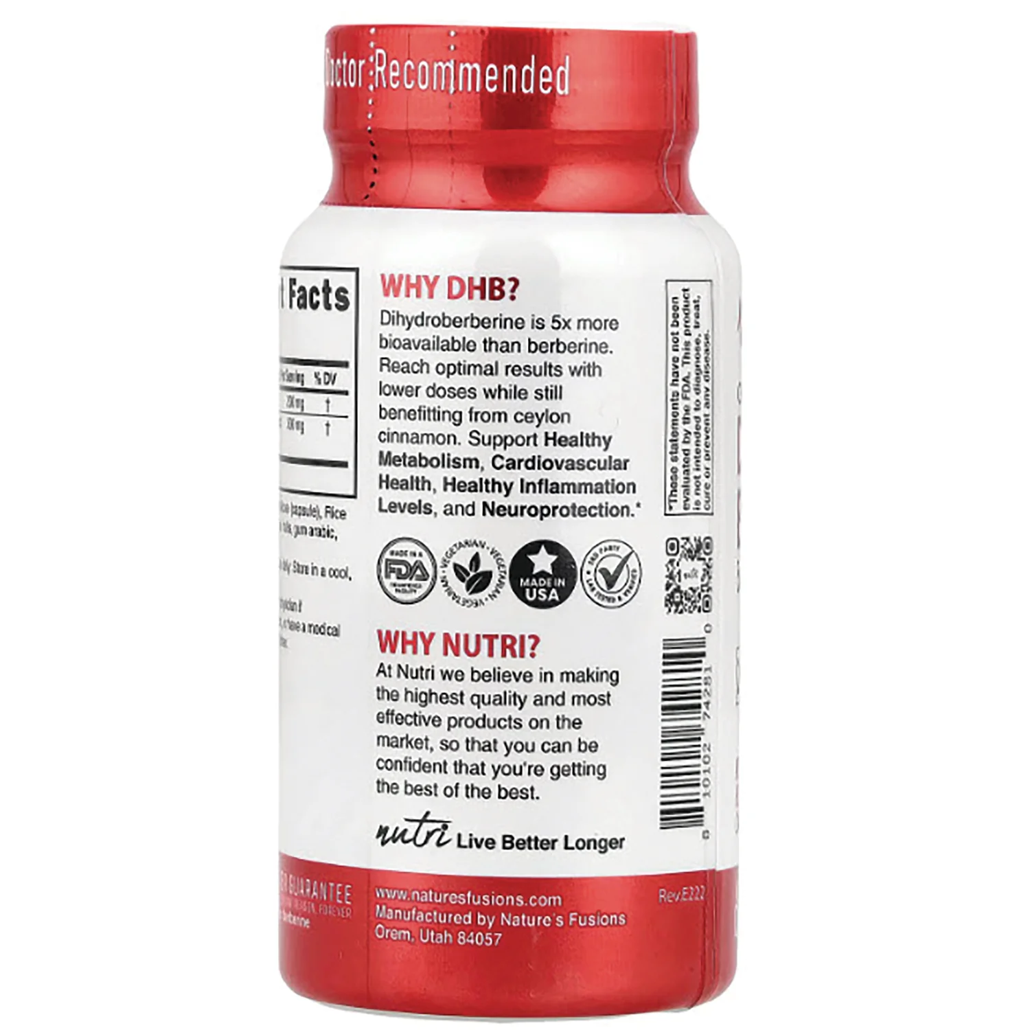 Nutri Ceylon Cinnammon Dihydroberberine+ - Image 3