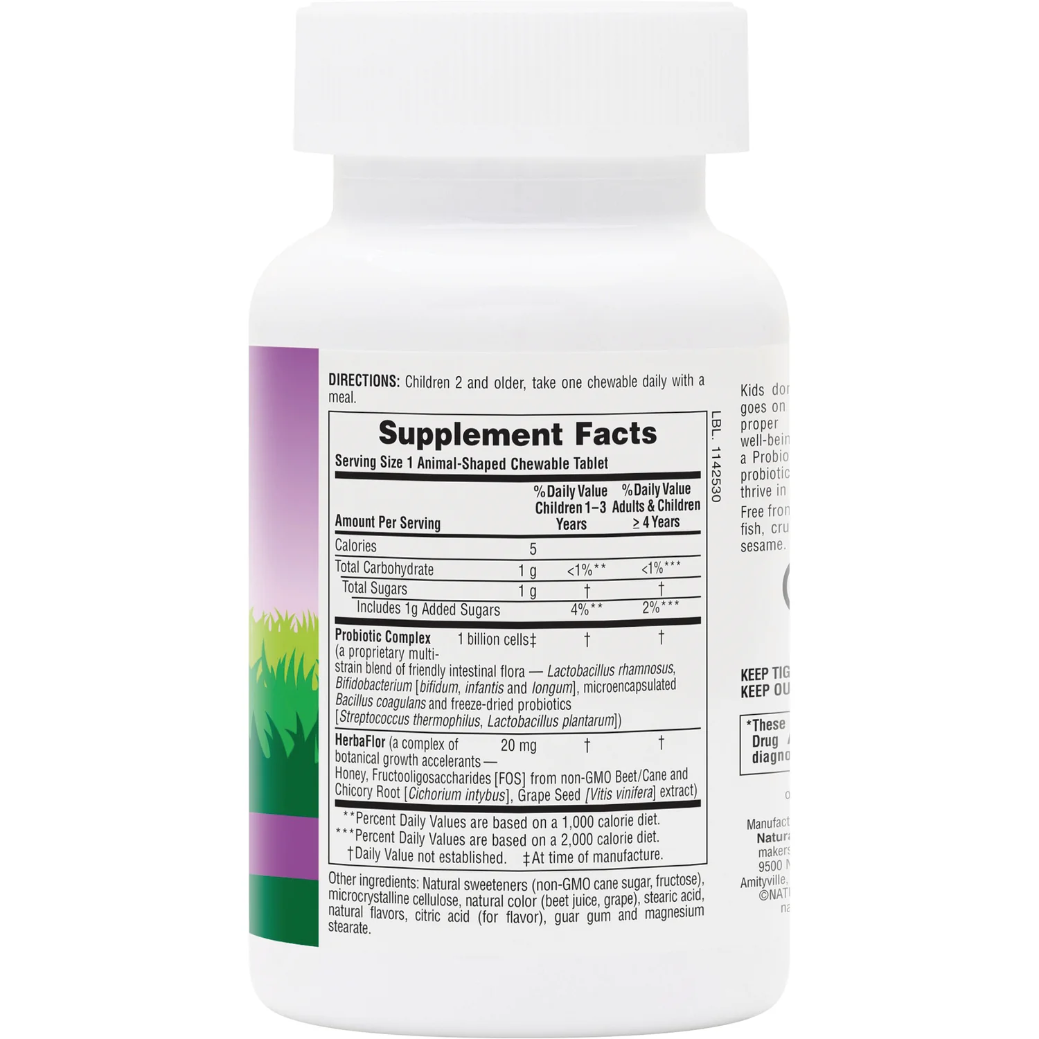 Animal Parade AcidophiKidz Children's Chewable Probiotic - Berry - Image 2