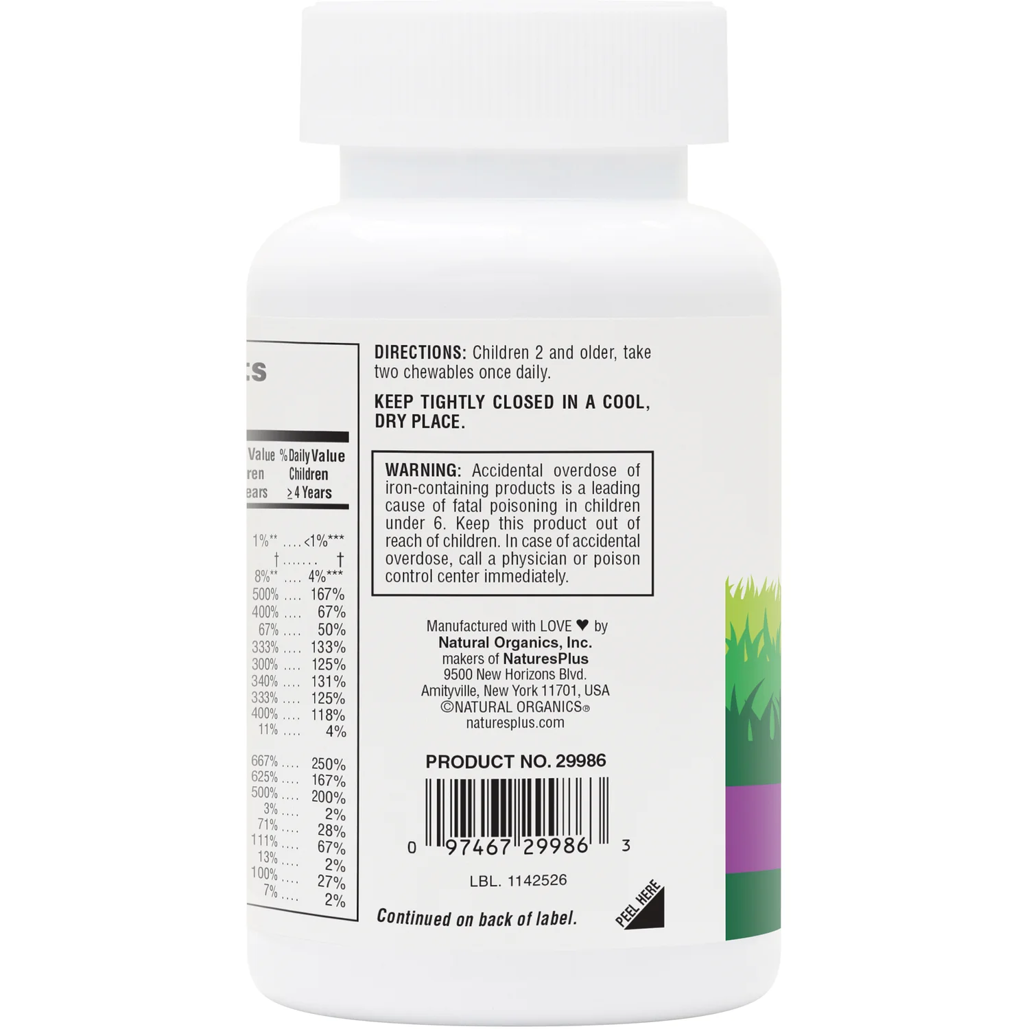 Animal Parade Children's Chewable Multivitamin - Grape - Image 3