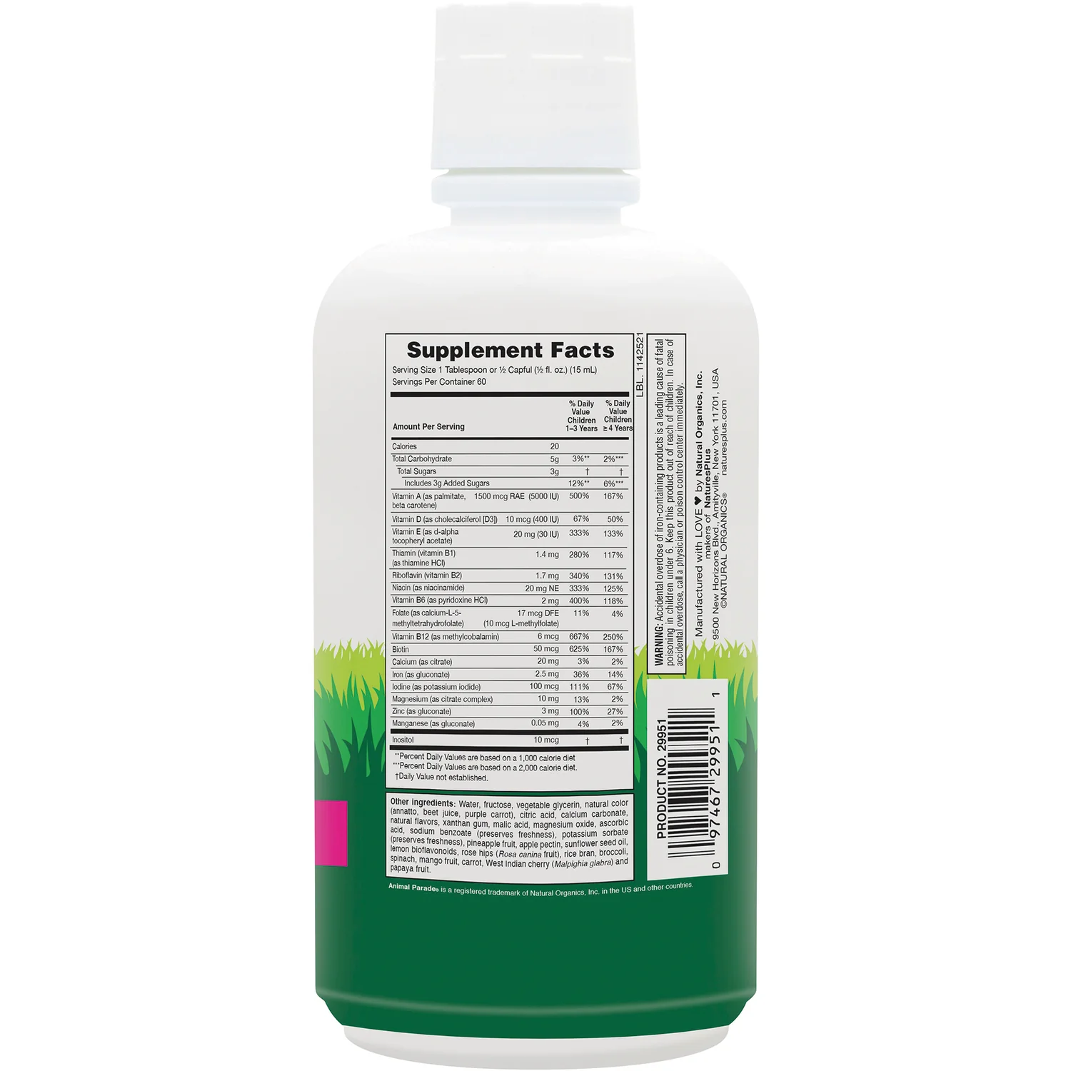 Animal Parade Multivitamin Liquid - Tropical Berry - Image 2