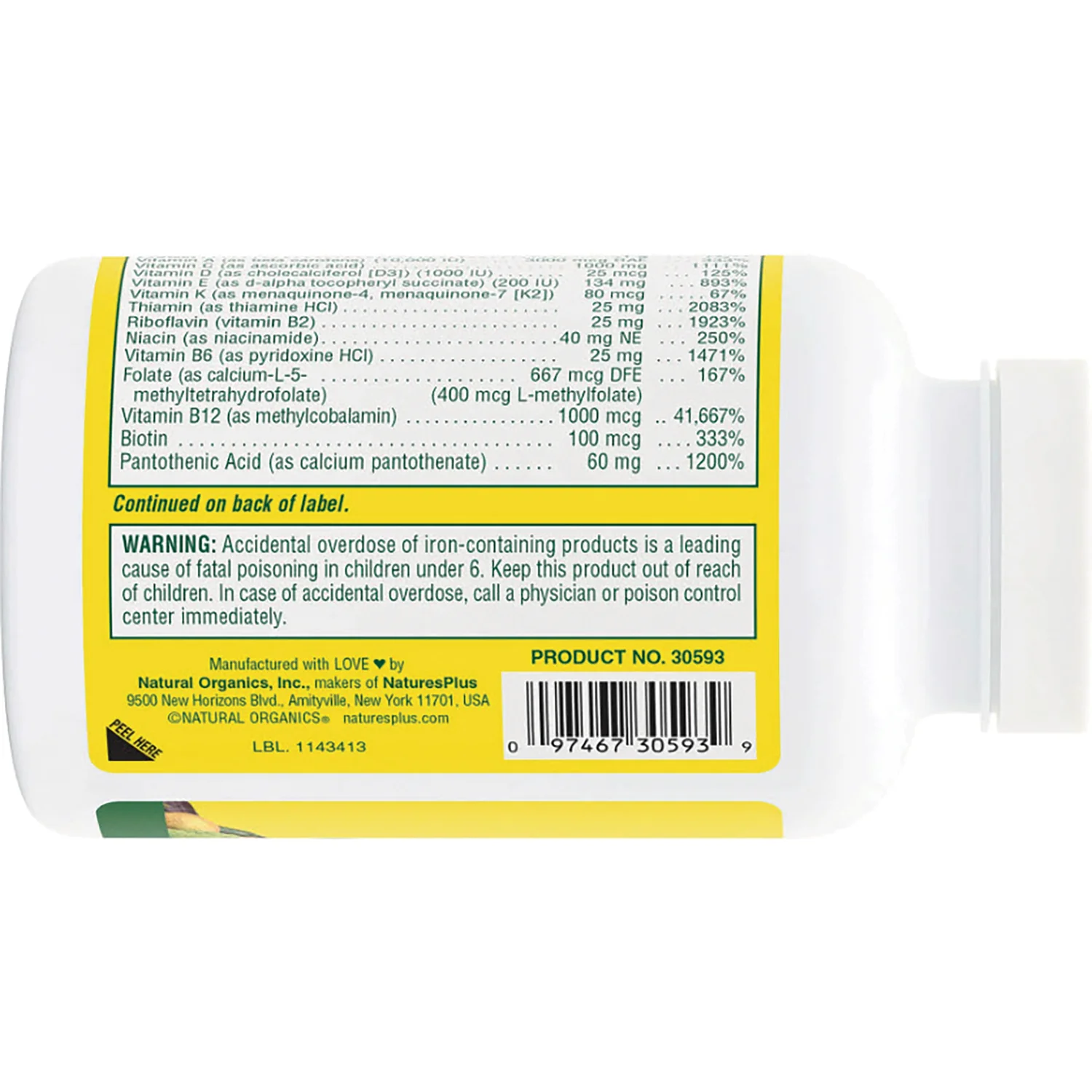 Source Of Life Original Capsules Multivitamin & Mineral - Image 3