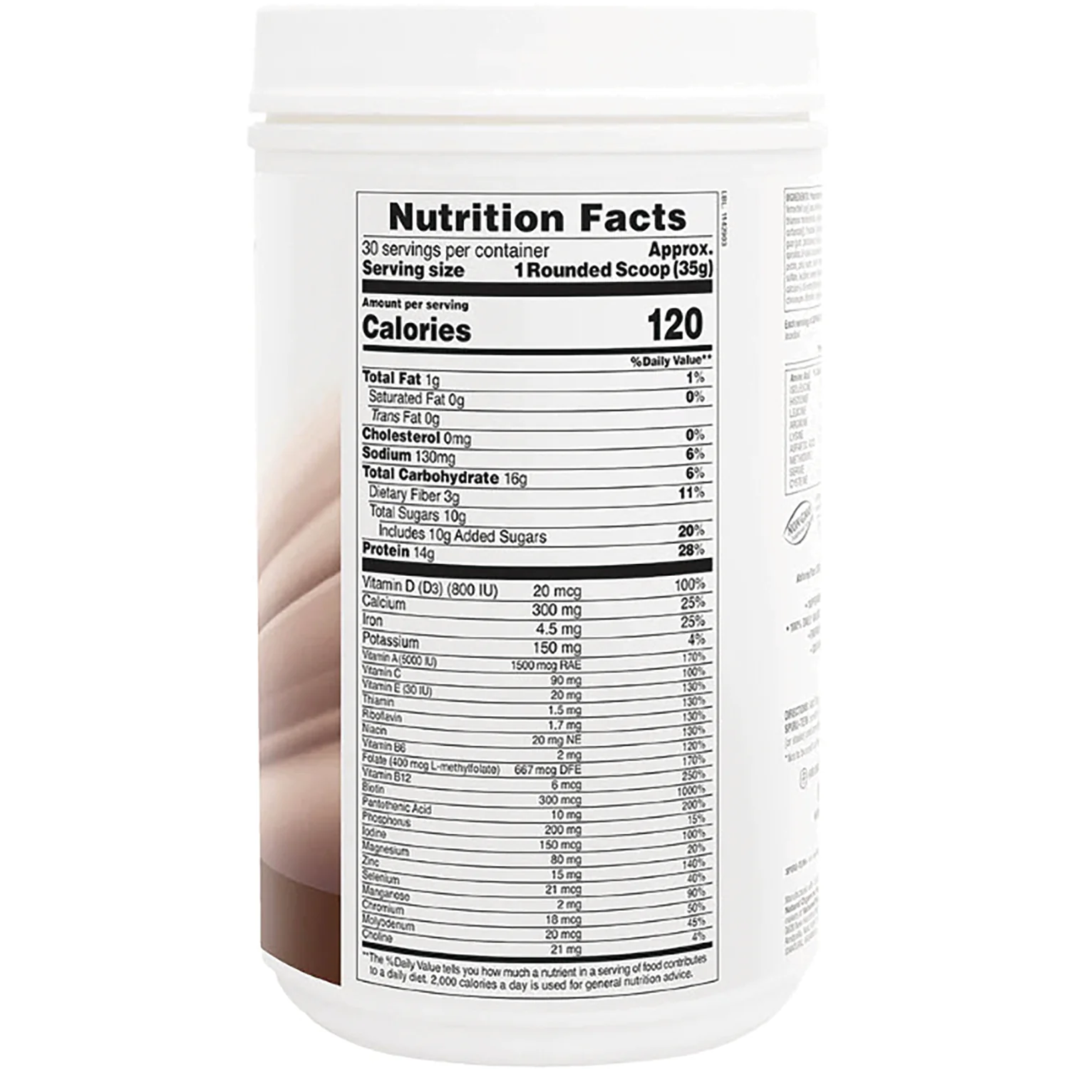 Spiru-Tein Protein Powder Meal - Cookies & Cream - Image 2