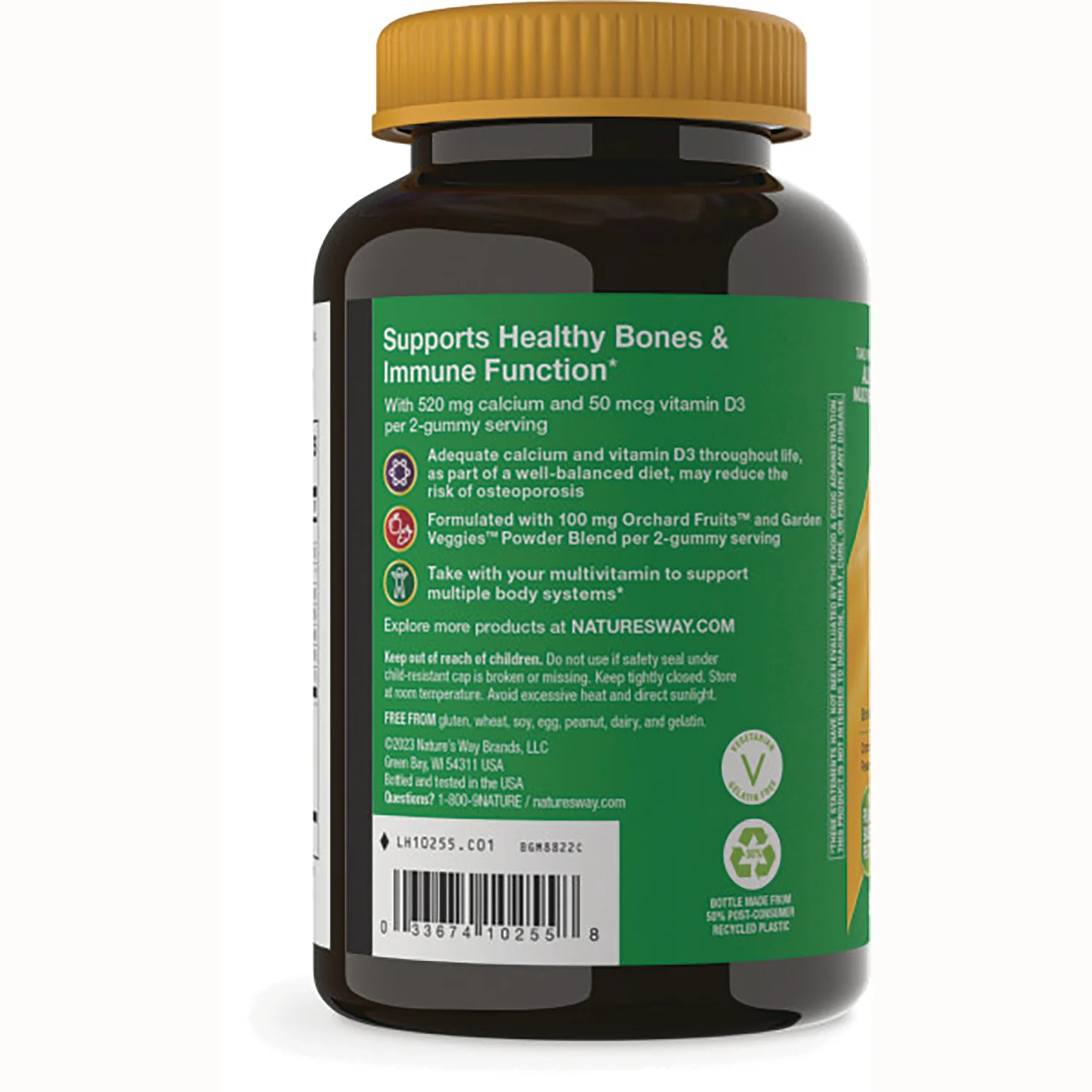 Alive! Calcium + D3 Gummy - Raspberry-Lemonade & Strawberry - Image 3