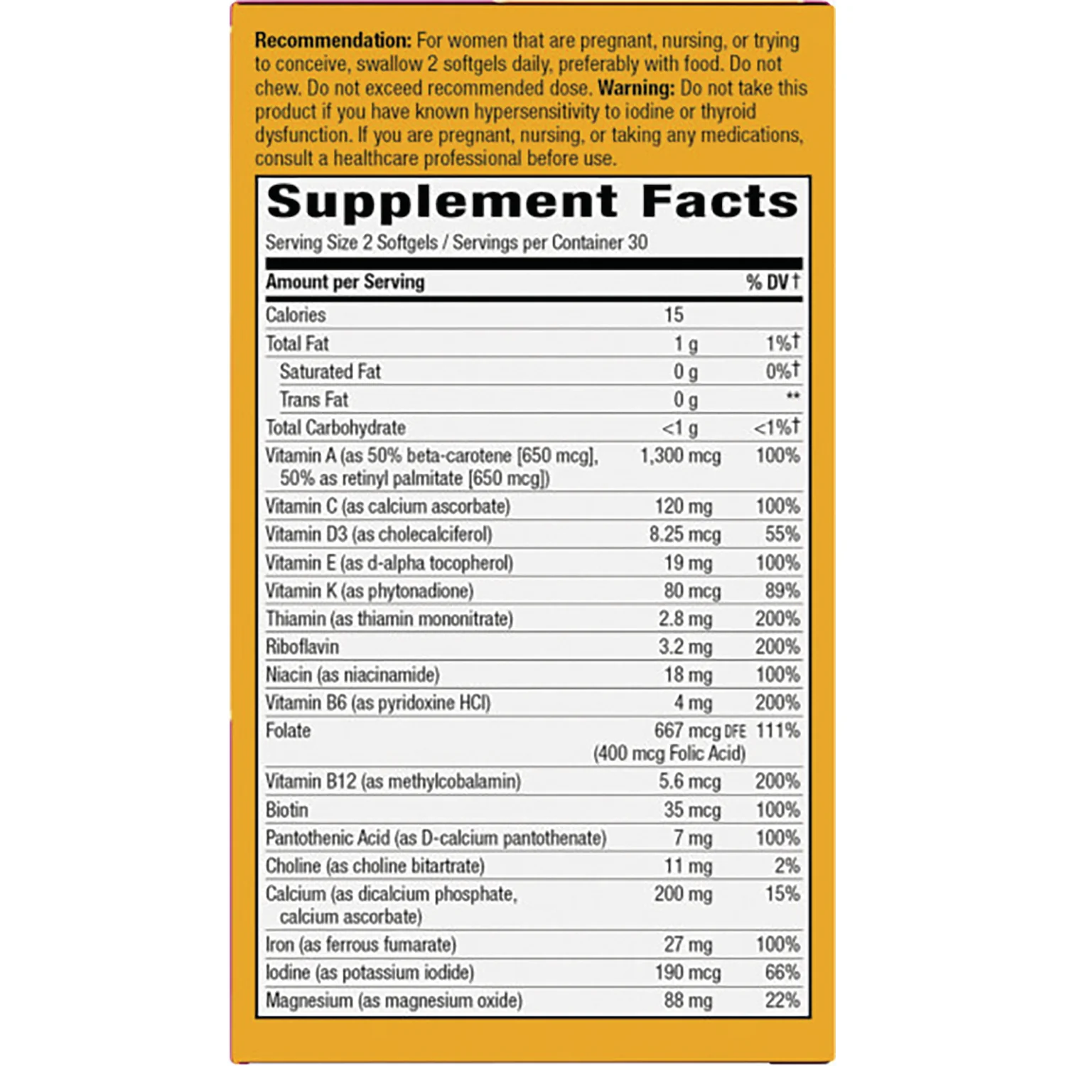 Alive! Prenatal Premium Multivitamin - Image 2