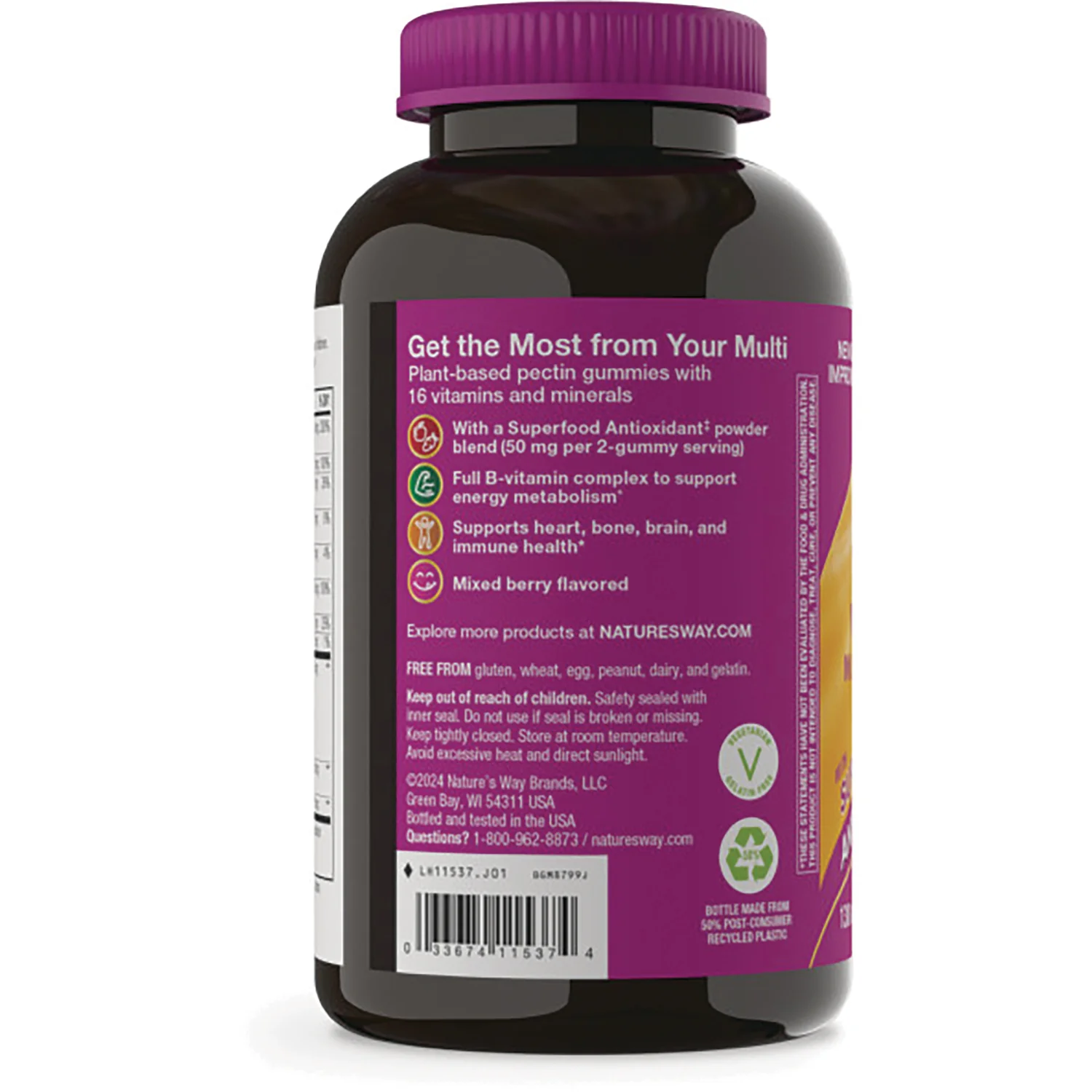 Alive! Women's 50+ Multivitamin Gummy - Mixed Berry - Image 3