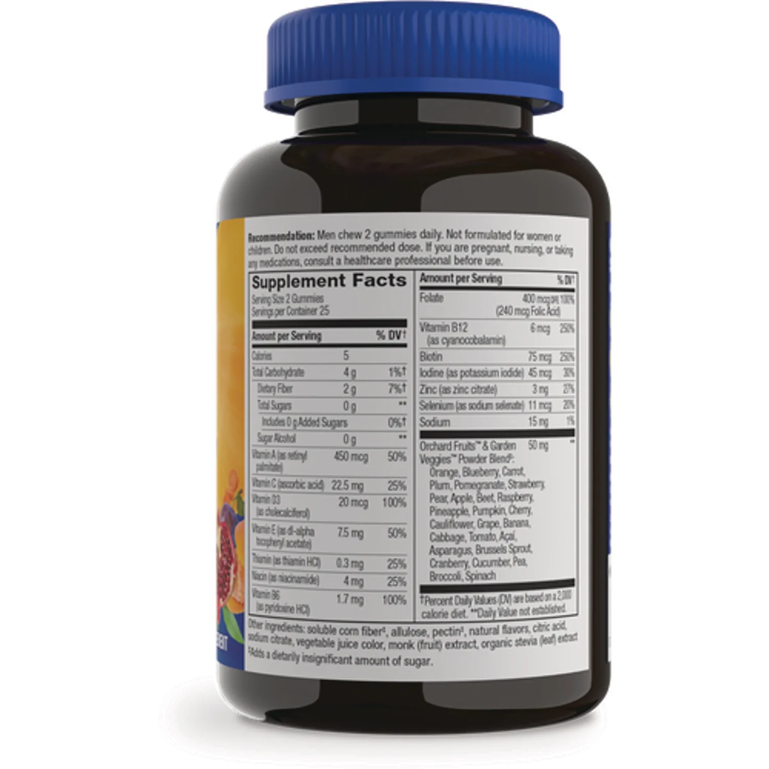 Alive! Zero Sugar Men's Gummy Multivitamin - Peach - Image 2