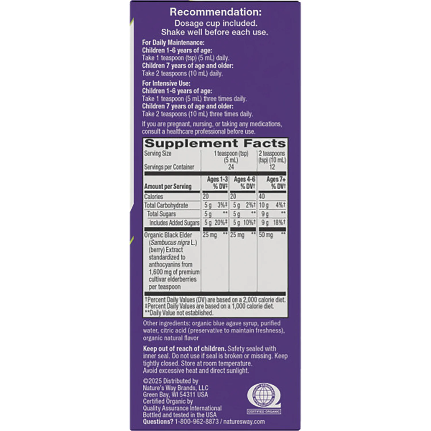Kids Sambucus Traditional Immune Elderberry Syrup - Image 2