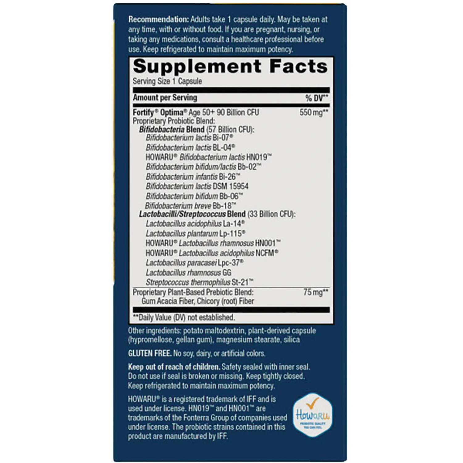 Fortify Optima Probiotic Ultra Potency 50+ - Image 2