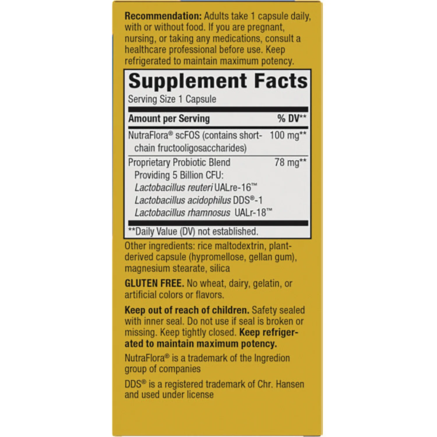 Primadophilus Reuteri Probiotic Capsules - Image 2