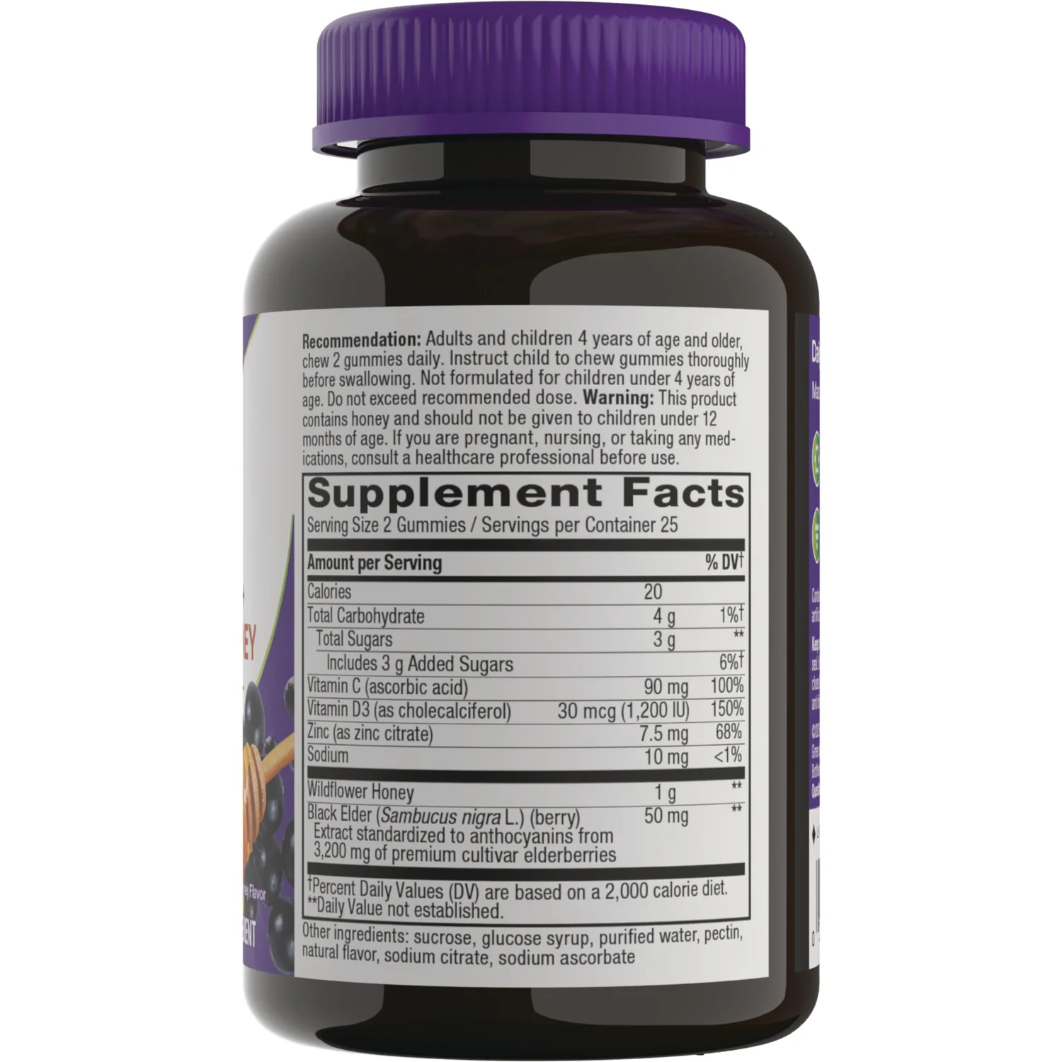 Sambucus Elderberry + Wildflower Honey Immune Gummy - Image 2