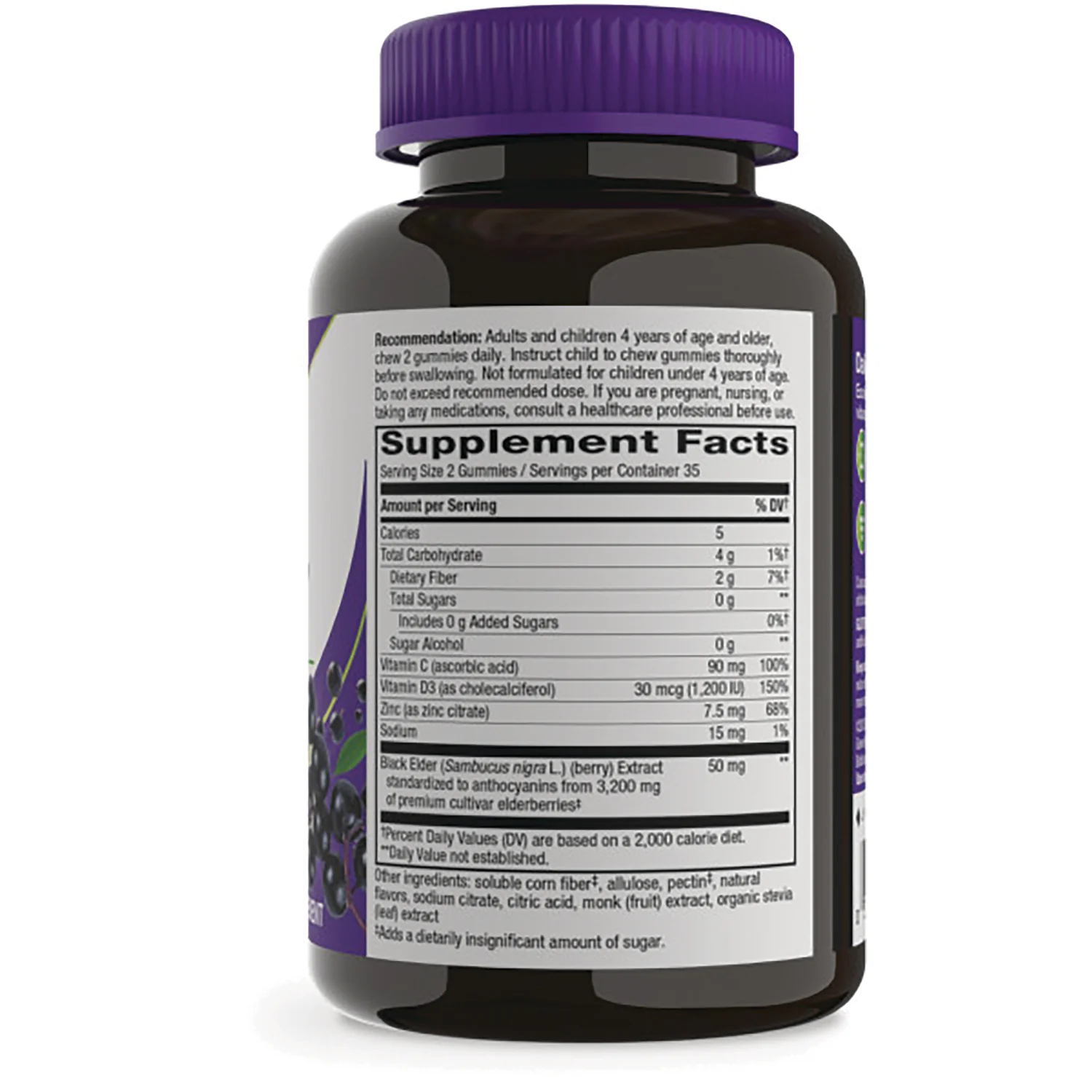 Sambucus Elderberry Immune Gummy - Zero Sugar - Image 2