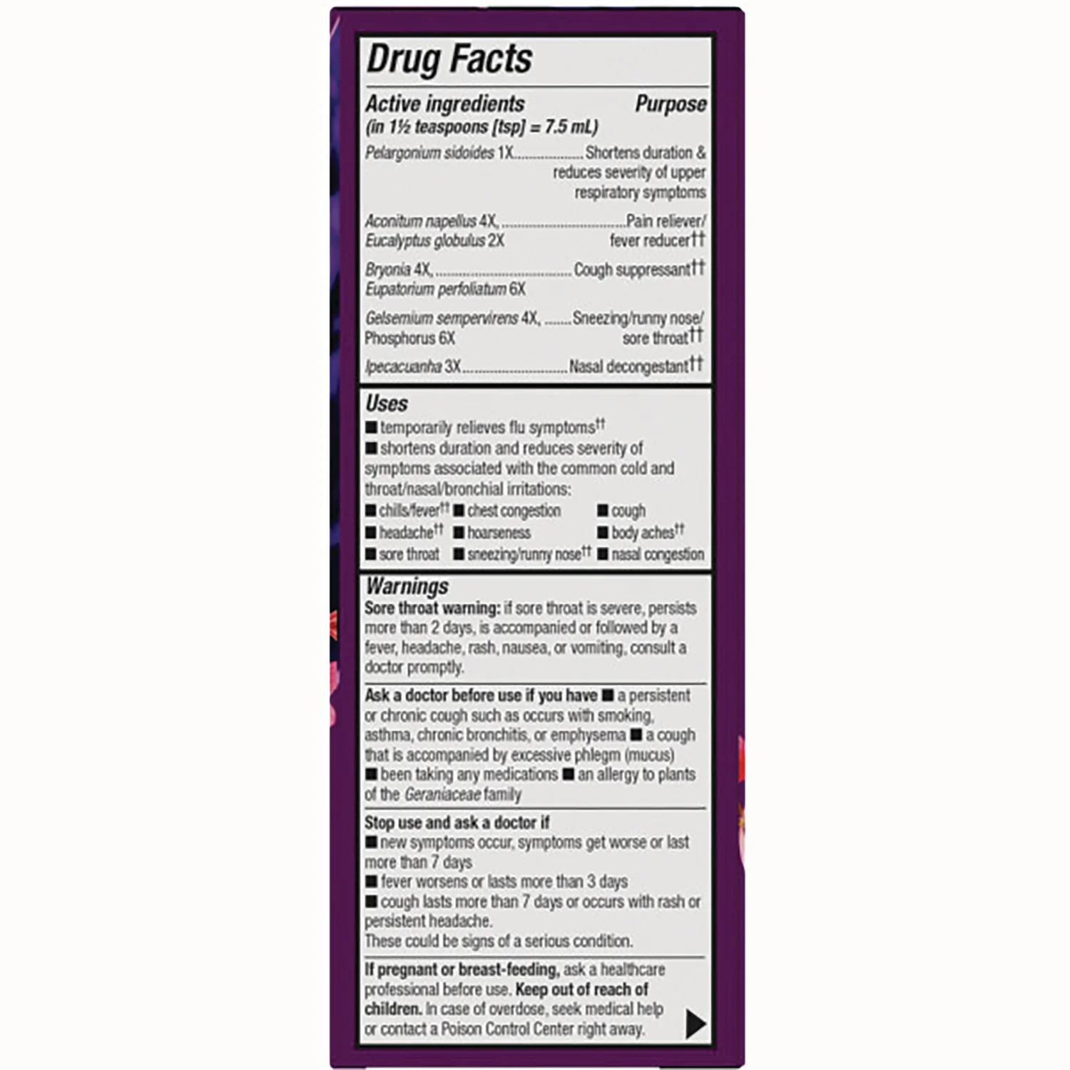Umcka Cold & Flu Syrup - Berry - Image 2