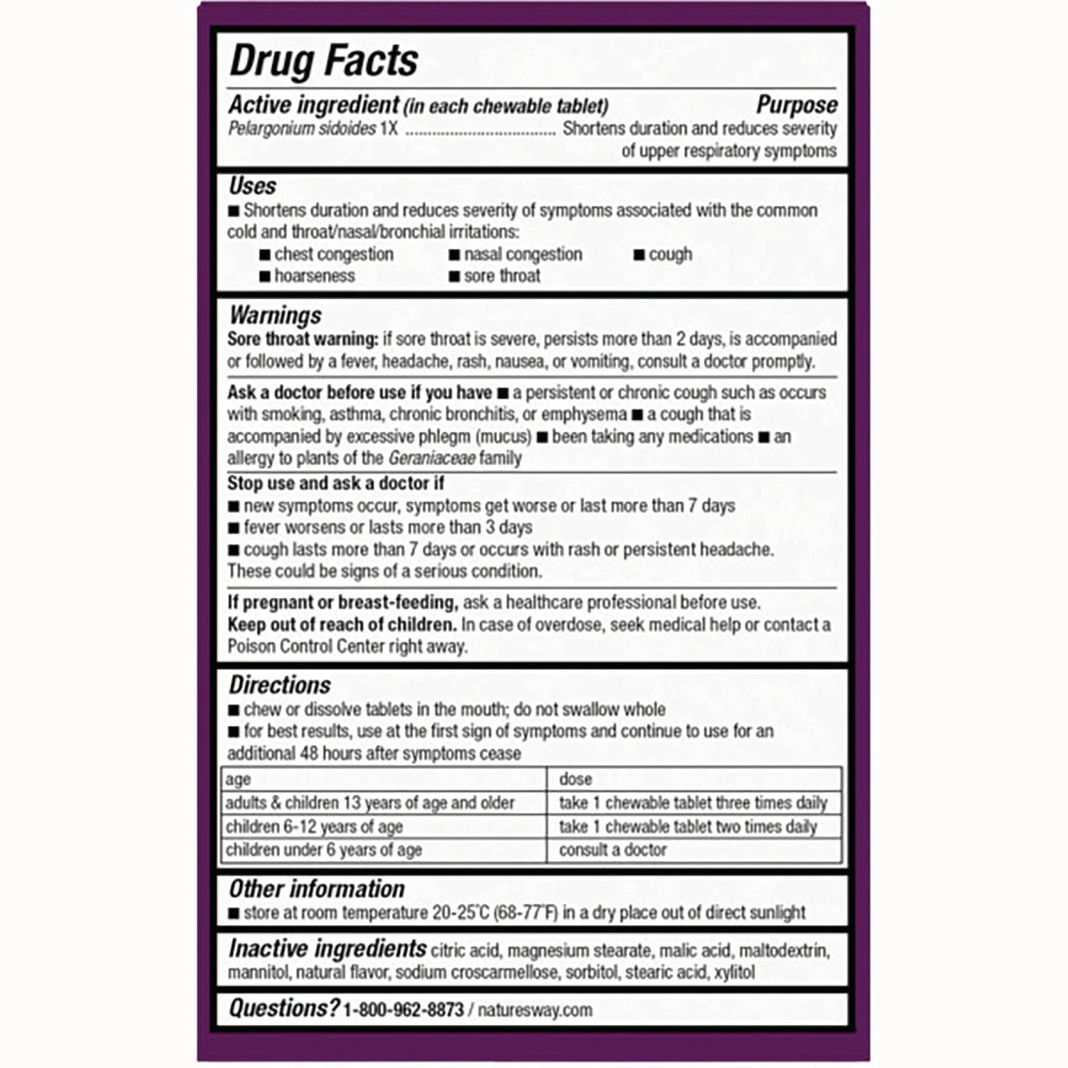Umcka Cold Relief Chewables - Cherry - Image 2
