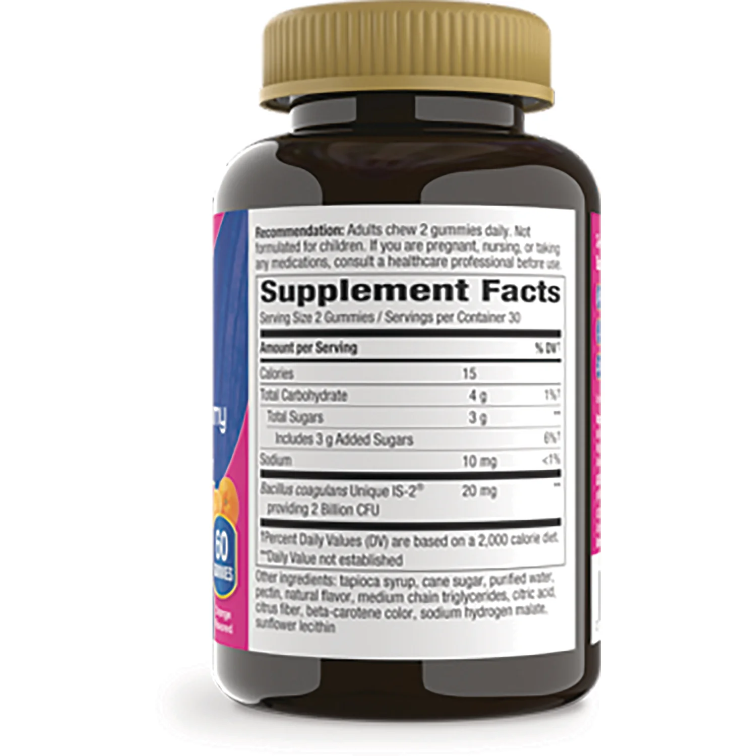 Women's 3-in-1 Probiotic Gummy - Orange - Image 2