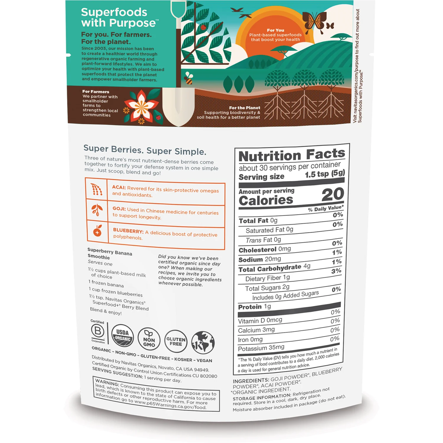 Organic SuperFood+ Berry Blend - Image 2
