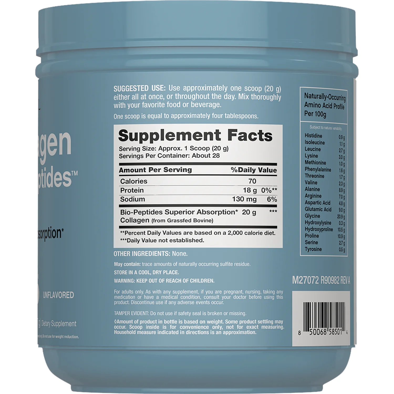 Collagen Bio-Peptides Protein - Unflavored - Image 2