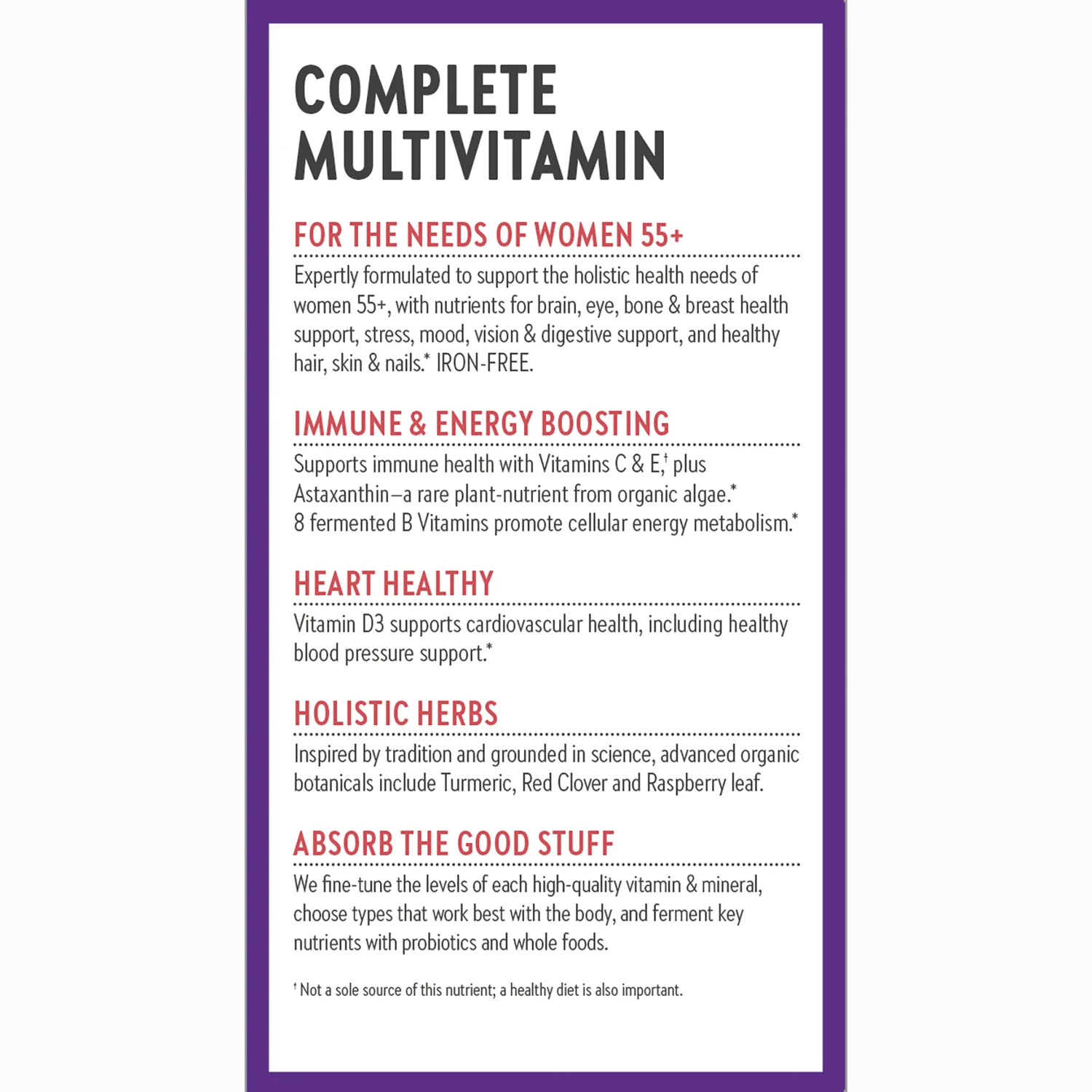 One Daily Every Woman's Multivitamin 55+ - Image 4