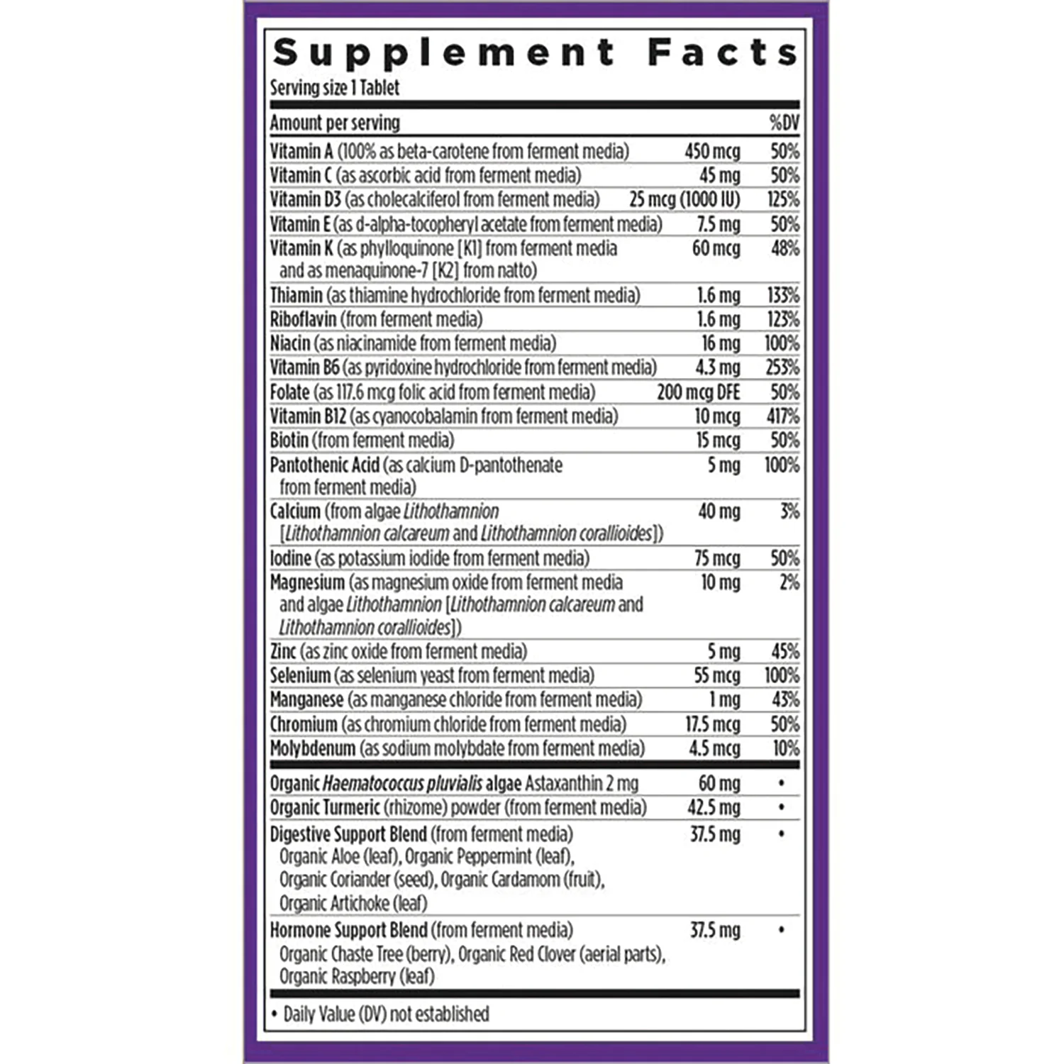 One Daily Every Woman's Multivitamin 55+ - Image 2