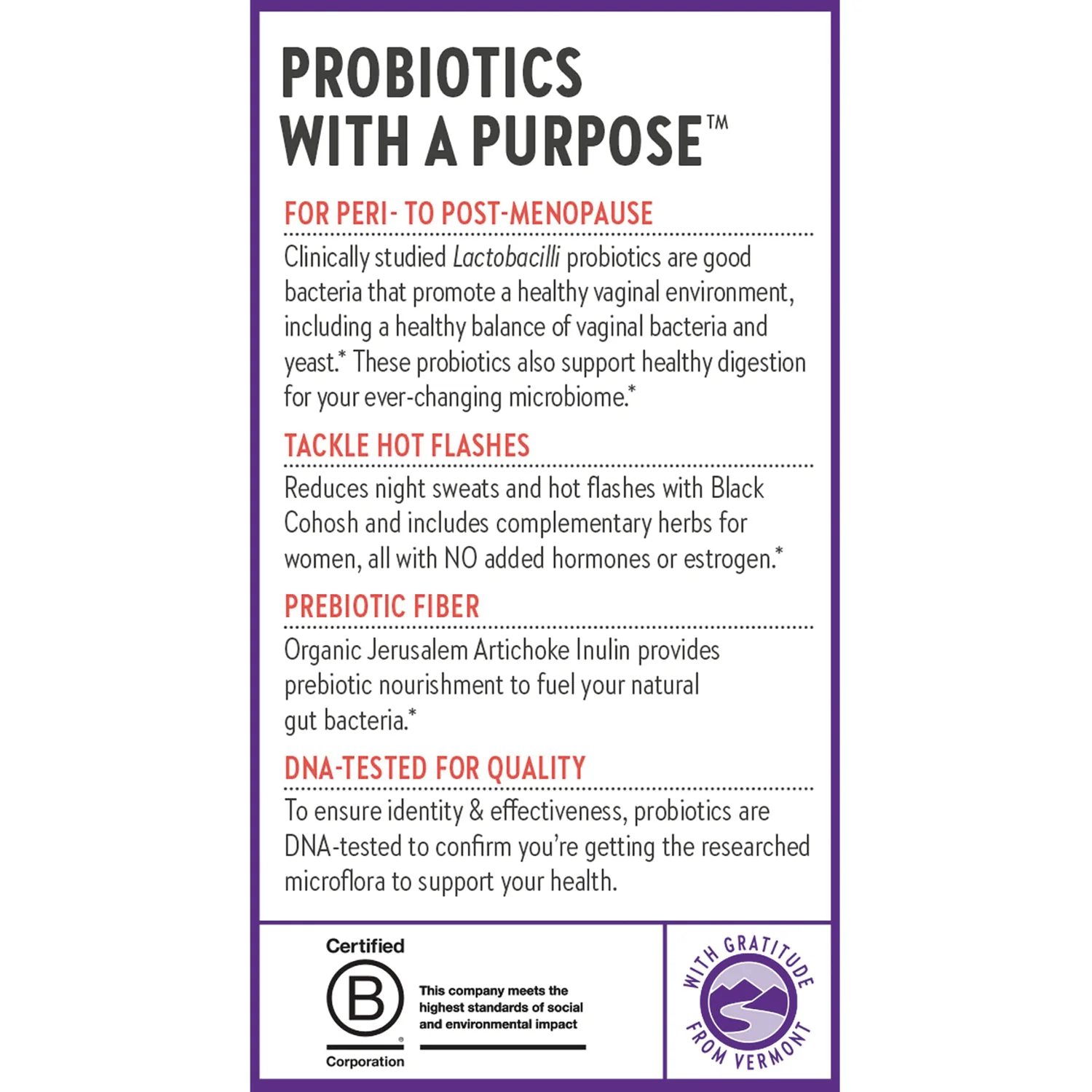 All Flora Probiotic Menopause Balance - Image 4