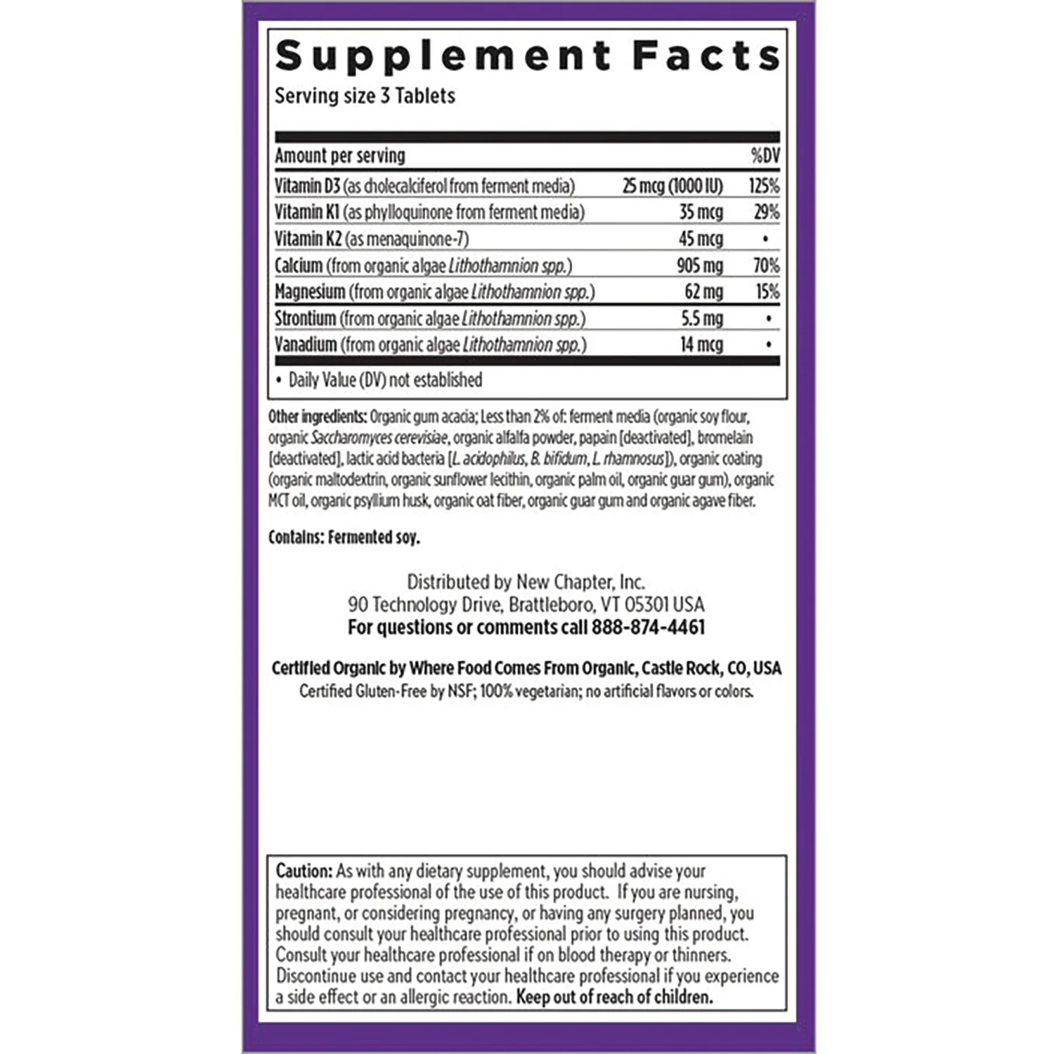 Plant Calcium Bone Strength Take Care - Slim Tablets - Image 2