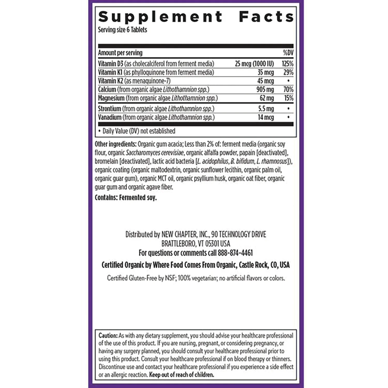 Plant Calcium Bone Strength Take Care - Tiny Tabs - Image 2