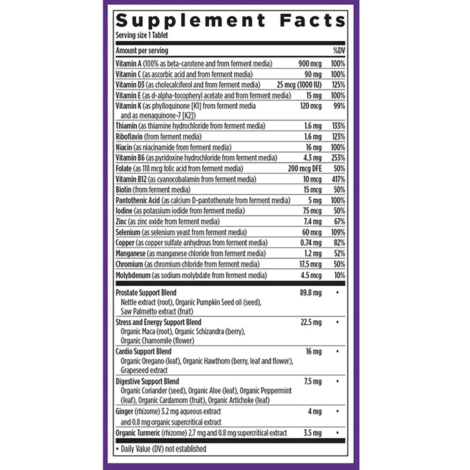 One Daily Every Man's Multivitamin 40+ - Image 2