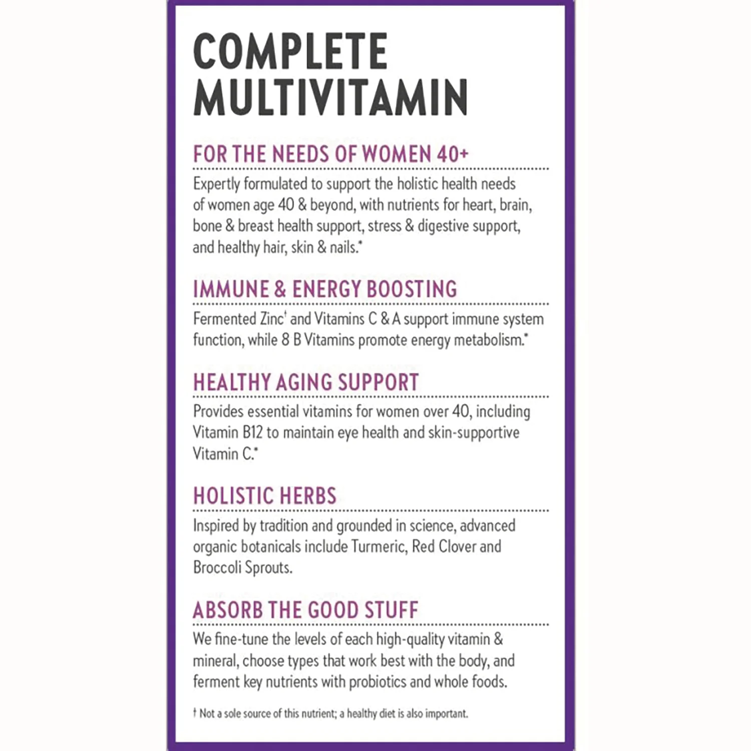 One Daily Every Woman's Multivitamin 40+ - Image 4
