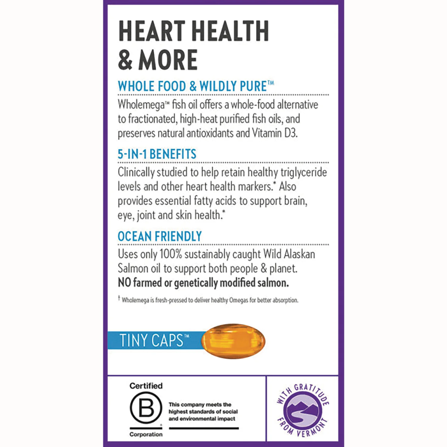 Wholemega Fish Oil - Tiny Caps - Image 4
