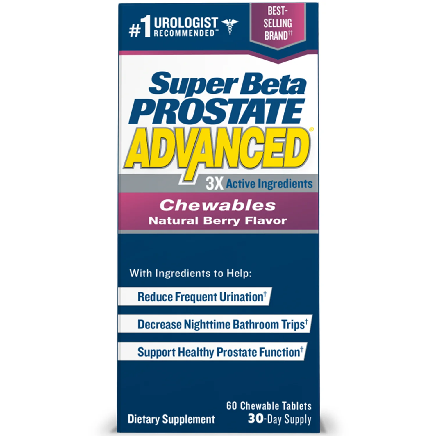 Super Beta Prostate Advanced Chewables - Berry Flavor