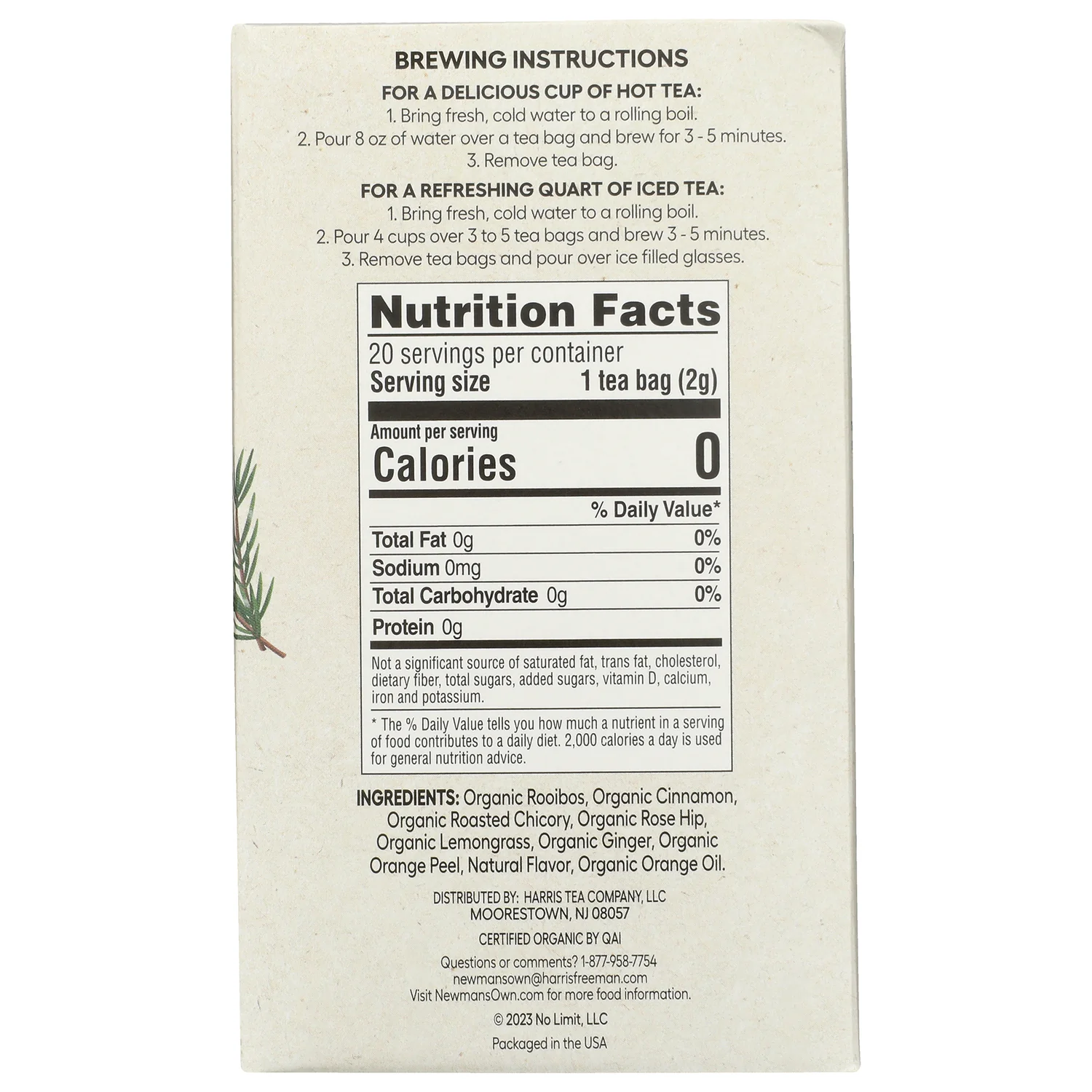 Organic Herbal Tea - Sweet Cinnamon Spice - Image 2