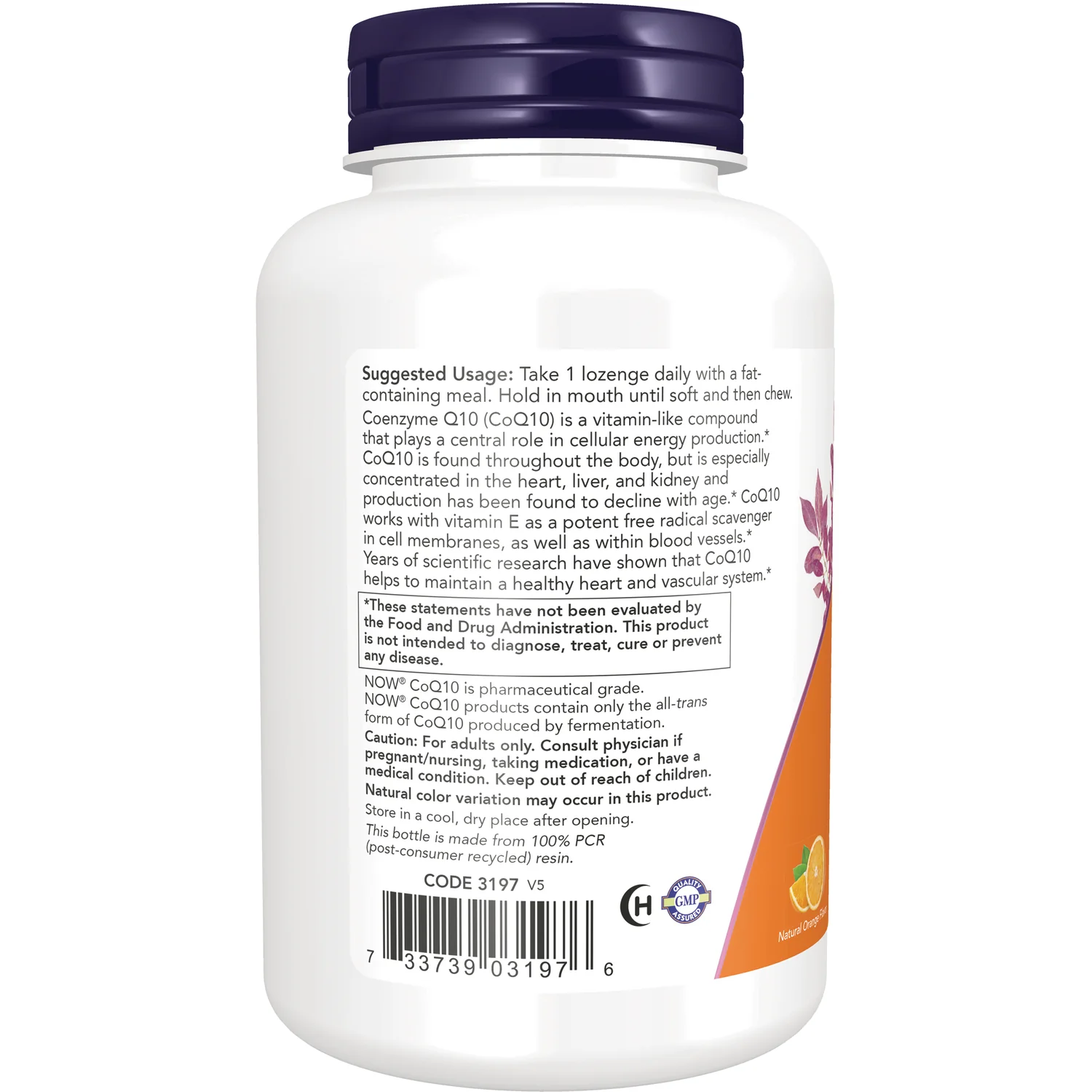 Chewable CoQ10 - Natural Orange - Image 3