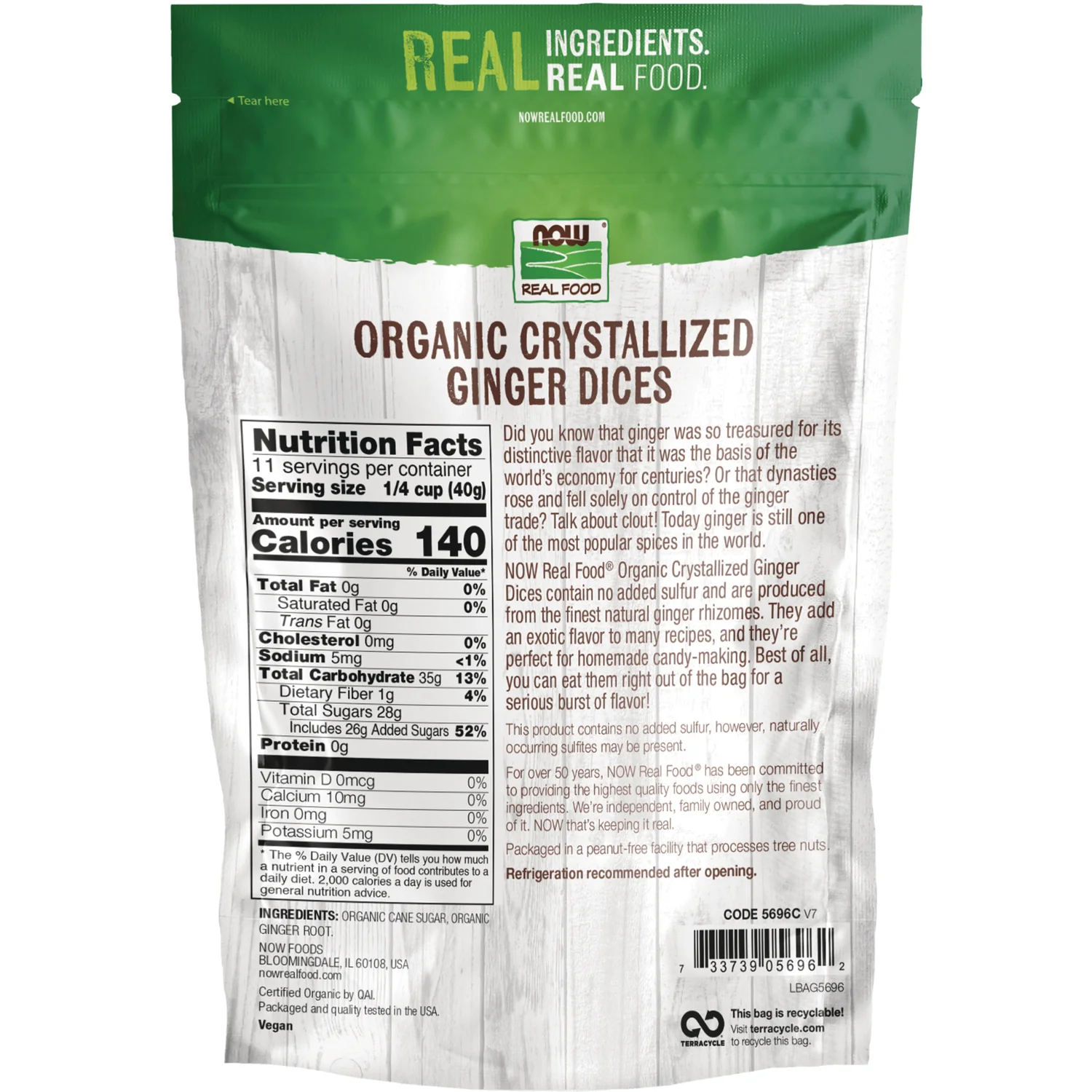 Organic Crystallized Ginger Dices - Image 2