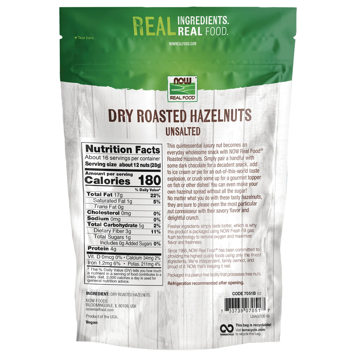 Dry Roasted & Unsalted Hazelnuts - Image 2