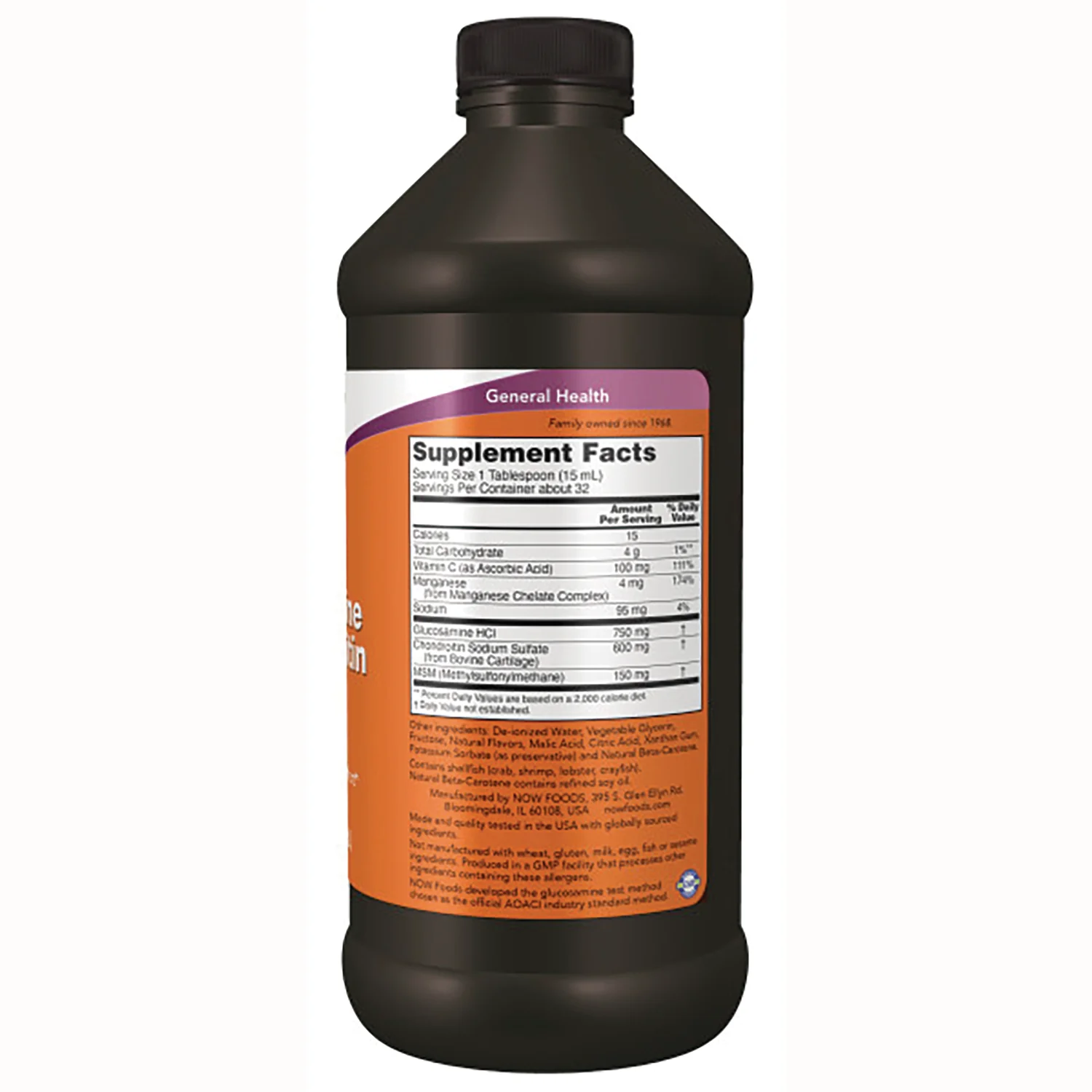Liquid Glucosamine & Chondroitin with MSM - Citrus - Image 2