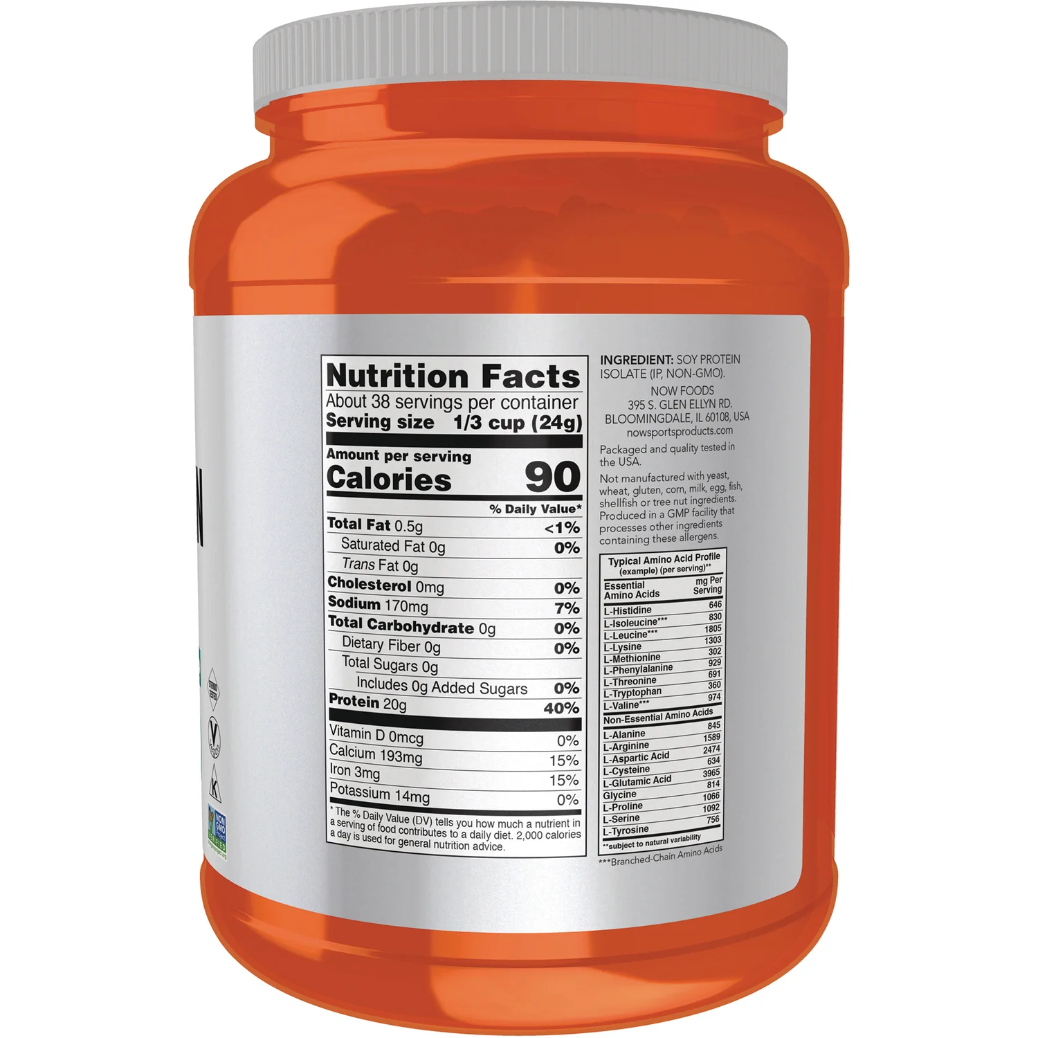 Soy Protein Isolate - Pure Unflavored - Image 2