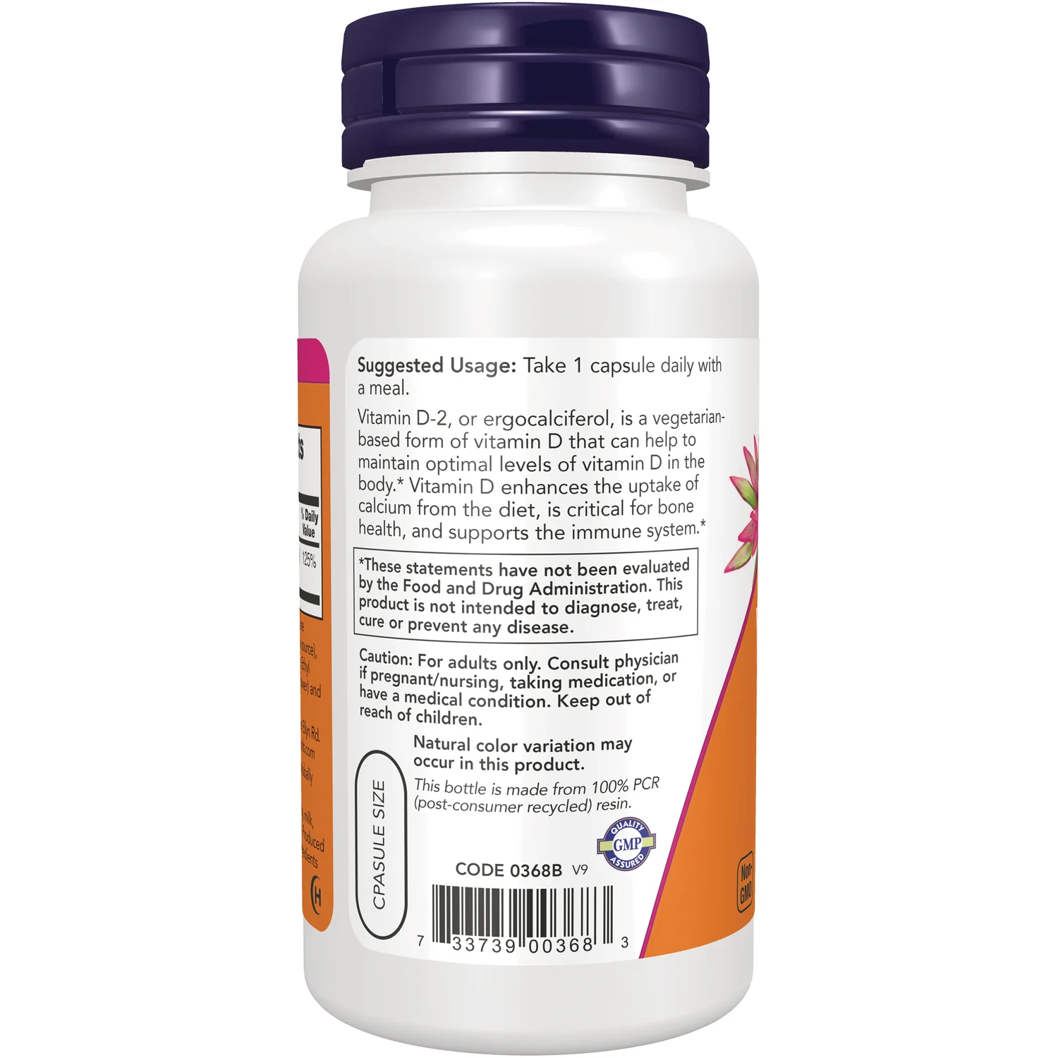 Vegetarian, Dry Vitamin D - High Potency - Image 3