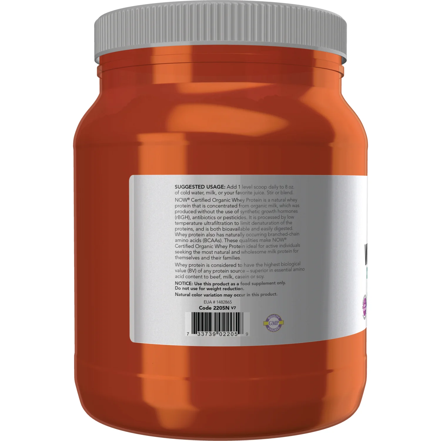 Organic Whey Protein - Unflavored - Image 3