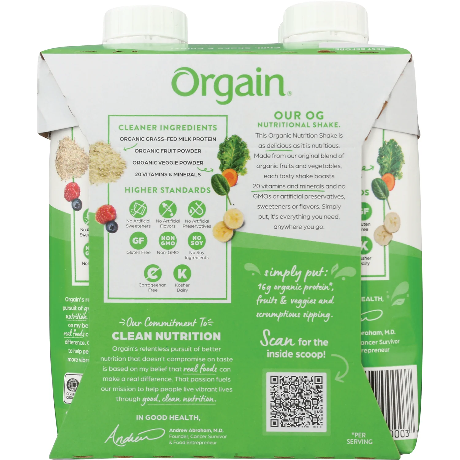 Organic Nutrition Grass-Fed Protein Shake - Creamy Chocolate Fudge - Image 3